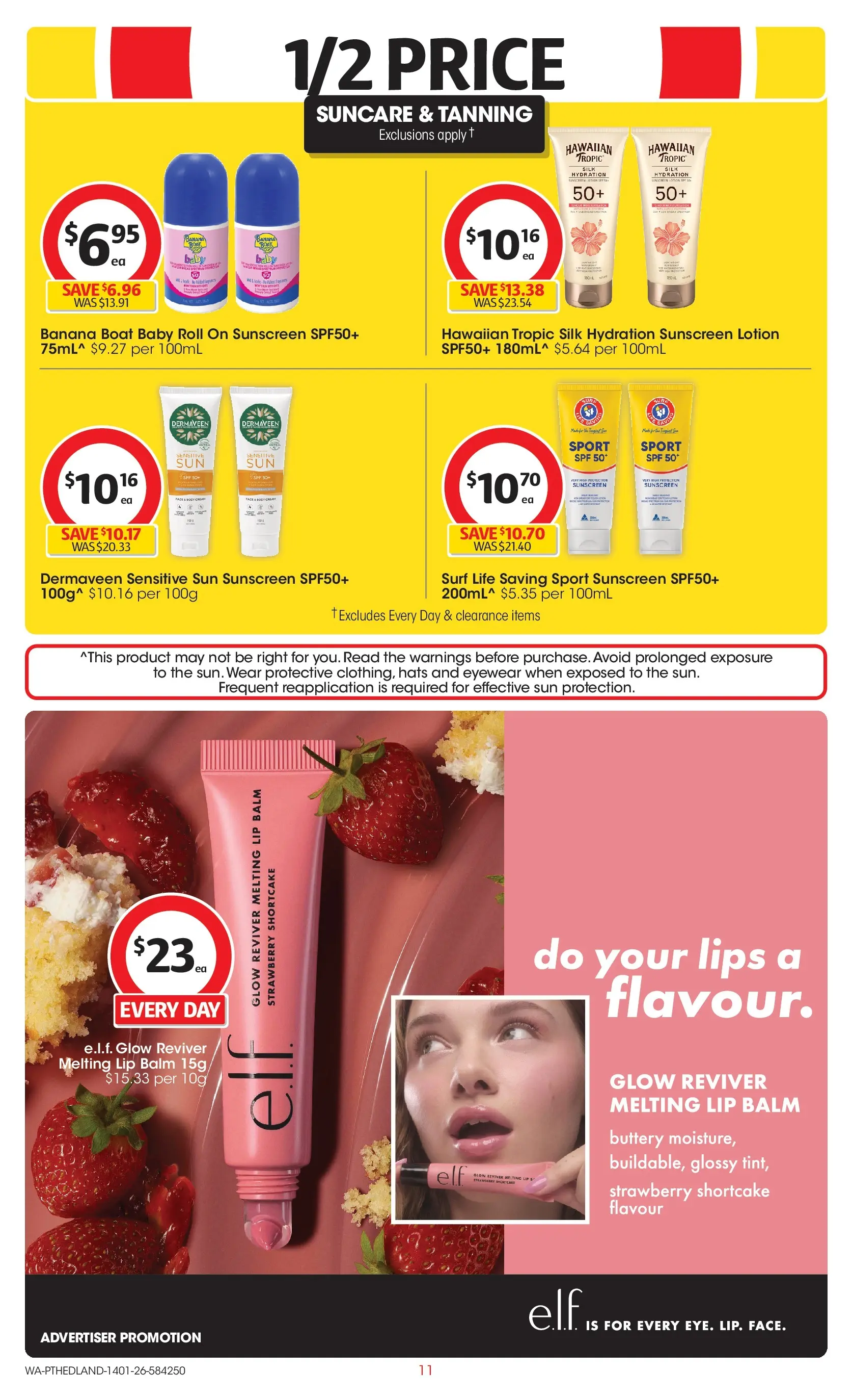 ﻿Coles catalogue valid from 14/01/2026 > Online Australia | Page: 11 | Products: Sunscreen, Lotion, Cream