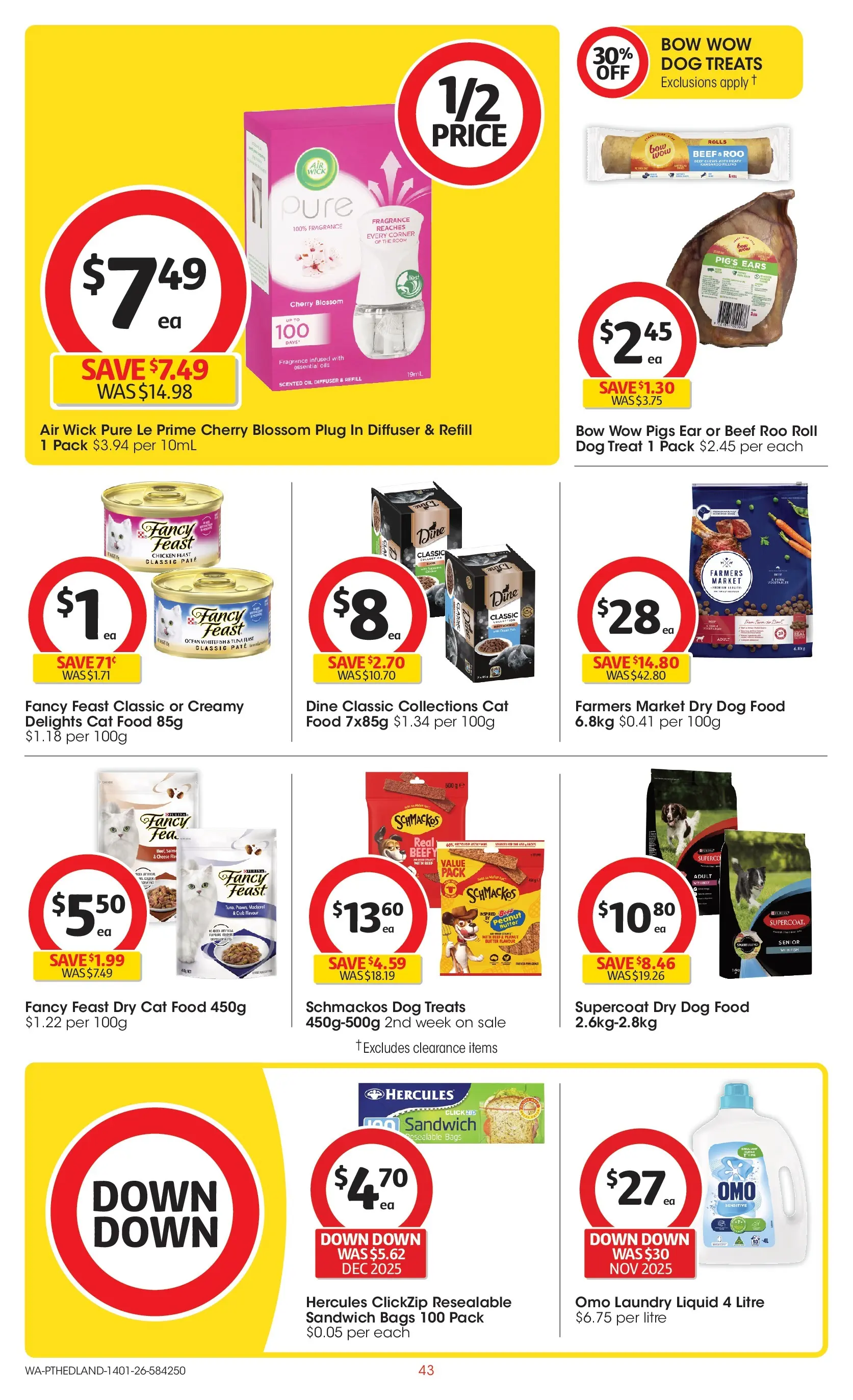﻿Coles catalogue valid from 14/01/2026 > Online Australia | Page: 43 | Products: Fragrance, Butter, Chicken, Dog food