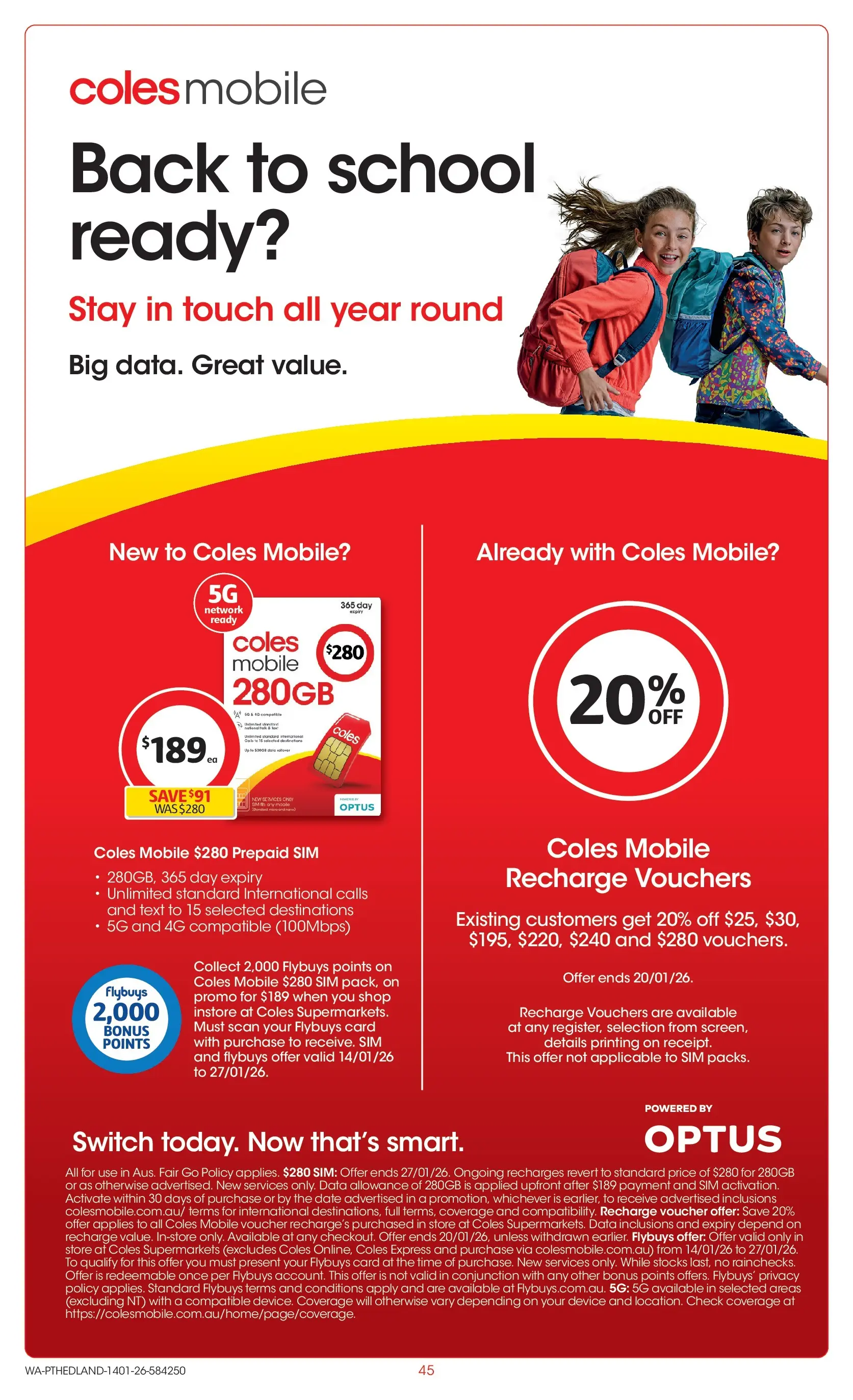 ﻿Coles catalogue valid from 14/01/2026 > Online Australia | Page: 45 | Products: Date, Device, Mobile