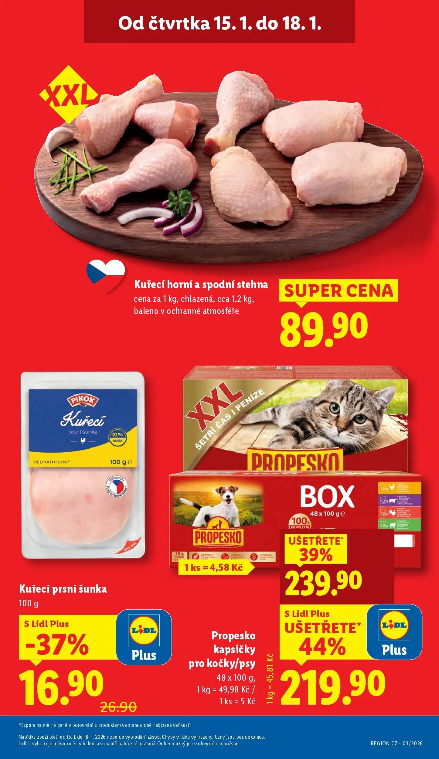 Lidl leták od 14.01.2026 - Nový akční leták | Strana: 3 | Produkty: Box, Šunka, Propesko, Pikok