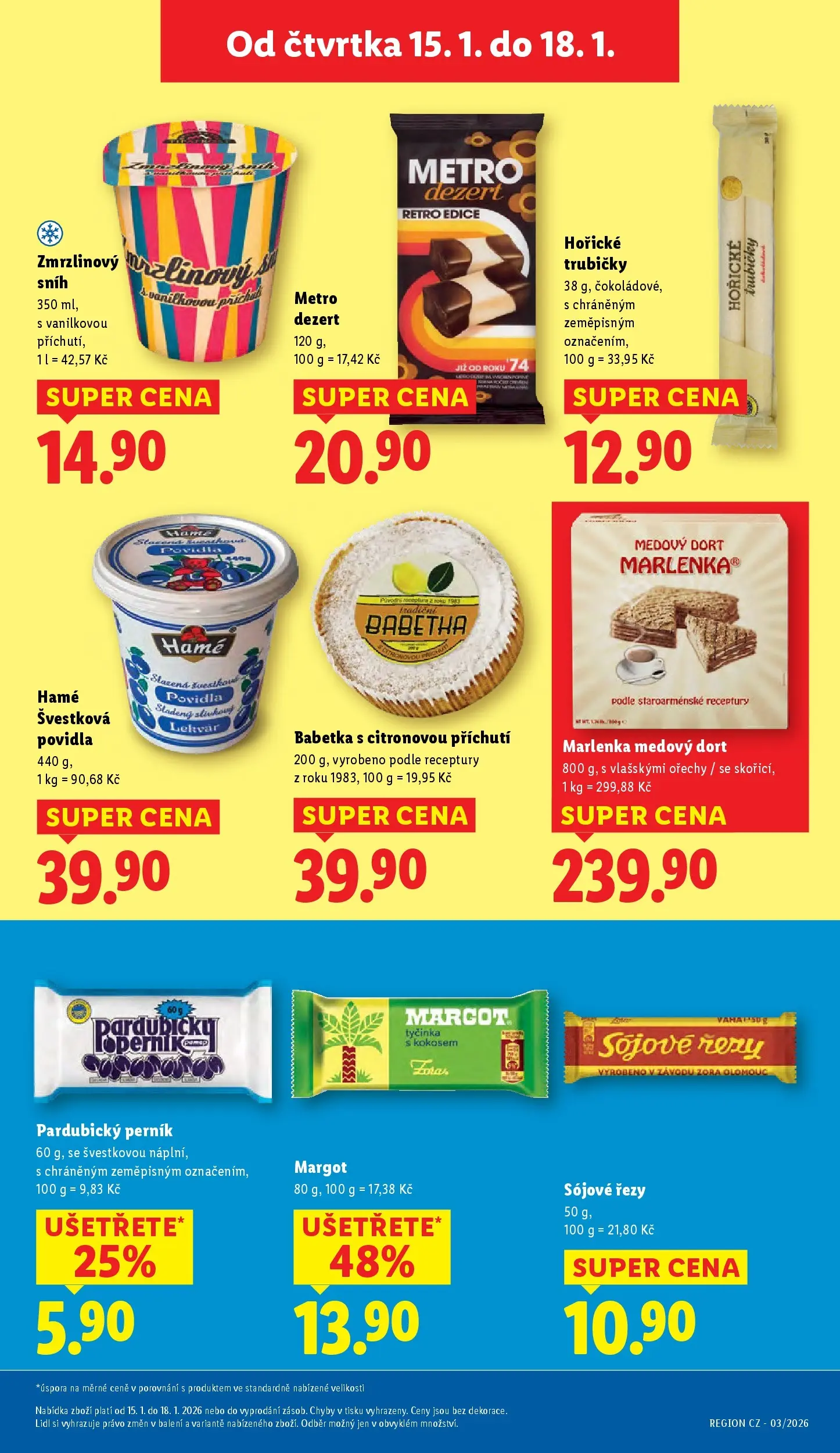 Lidl leták od 14.01.2026 - Nový akční leták | Strana: 17 | Produkty: Povidla, Ořechy, Dort, Marlenka