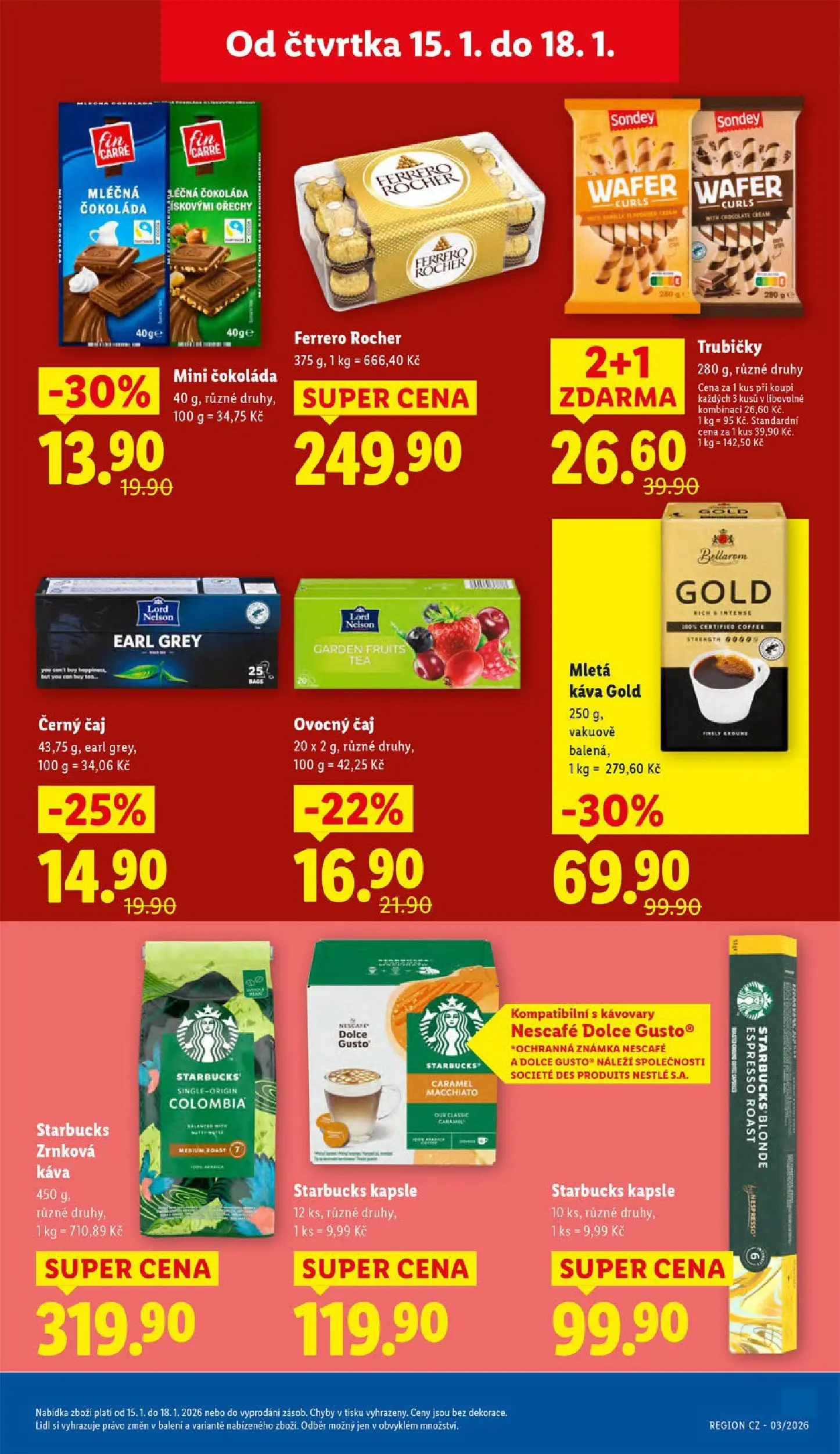 Lidl leták od 14.01.2026 - Nový akční leták | Strana: 21 | Produkty: Čaj, Ořechy, Čaj Lord Nelson, Bellarom