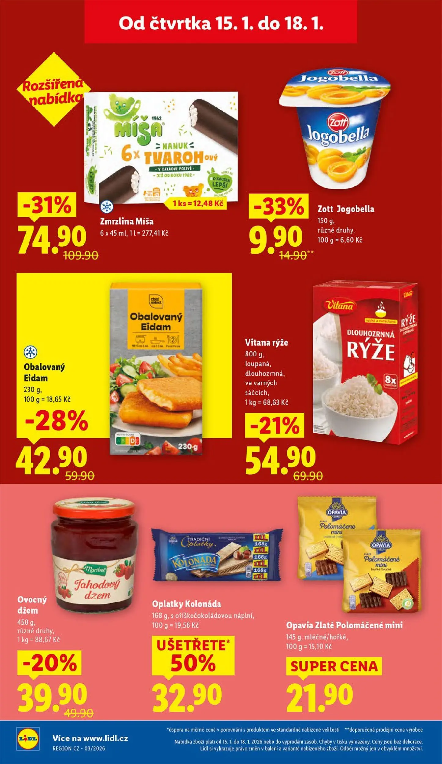 Lidl leták od 14.01.2026 - Nový akční leták | Strana: 24 | Produkty: Nanuk, Rýže Vitana, Jogobella, Oplatky