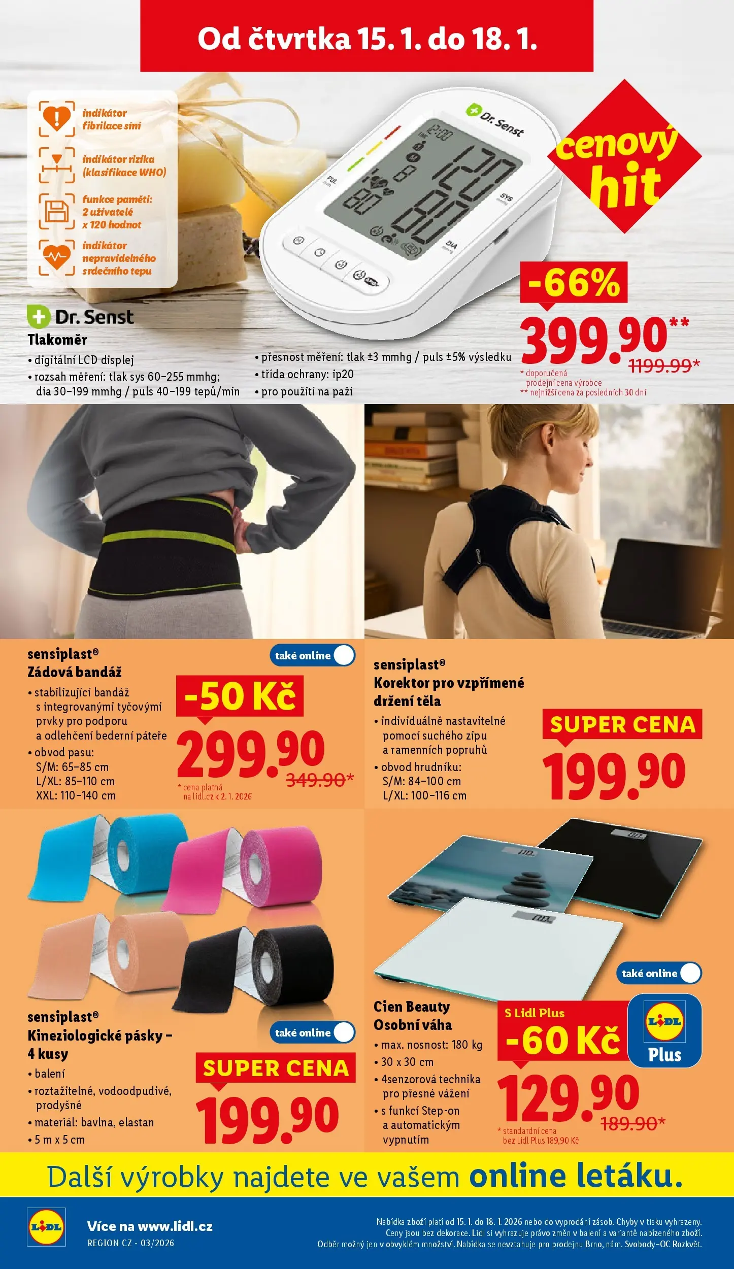 Lidl leták od 14.01.2026 - Nový akční leták | Strana: 32 | Produkty: Monitor, Sensiplast, Tlakoměr, Korektor