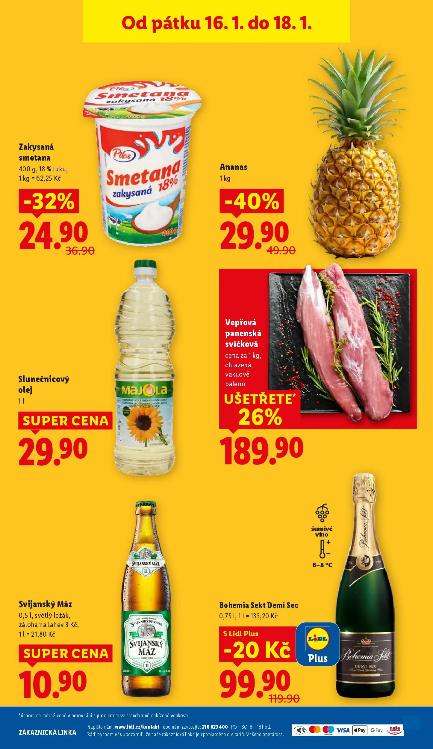 Lidl leták od 14.01.2026 - Nový akční leták | Strana: 39 | Produkty: Šumivé víno, Bohemia sekt, Svijanský Máz, Slunečnicový olej