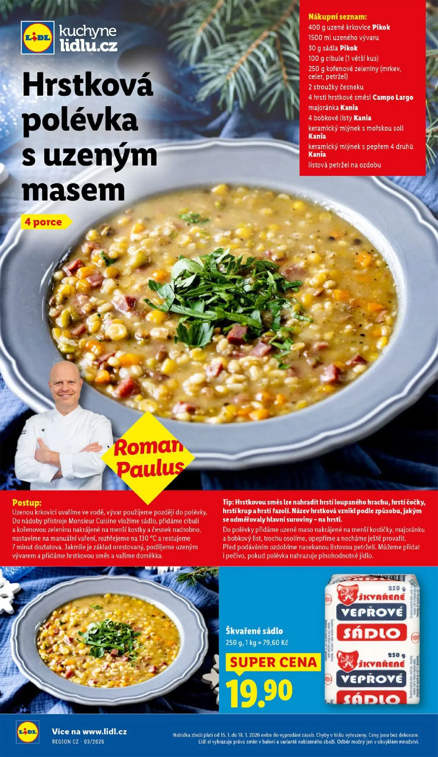 Lidl leták od 14.01.2026 - Nový akční leták | Strana: 40 | Produkty: Uzené maso, Maso, Cibule, Kuchyně