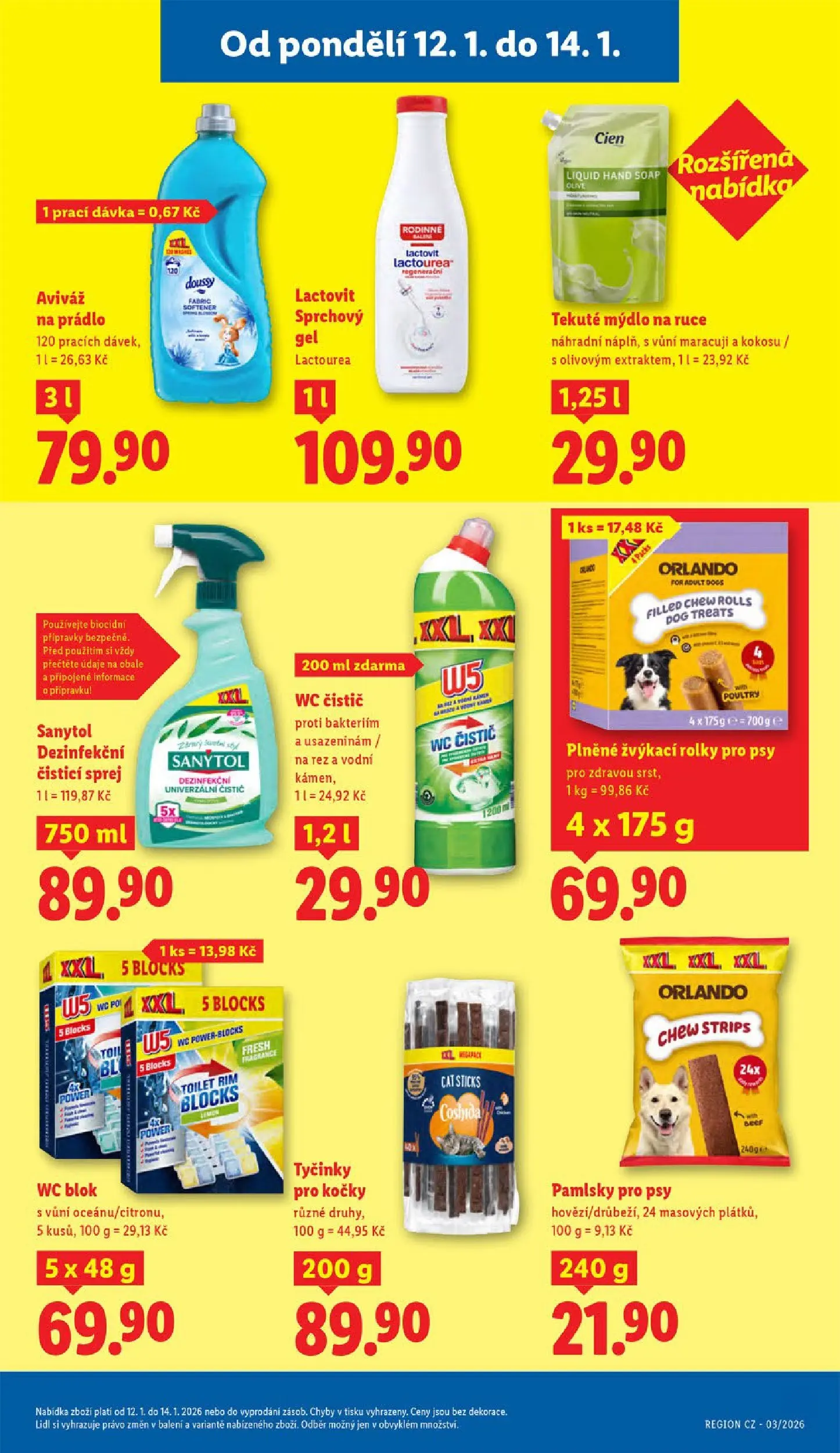 Lidl leták od 11.01.2026 - Nový akční leták | Strana: 23 | Produkty: Sprchový gel, Wc, Wc čistič, Lactovit