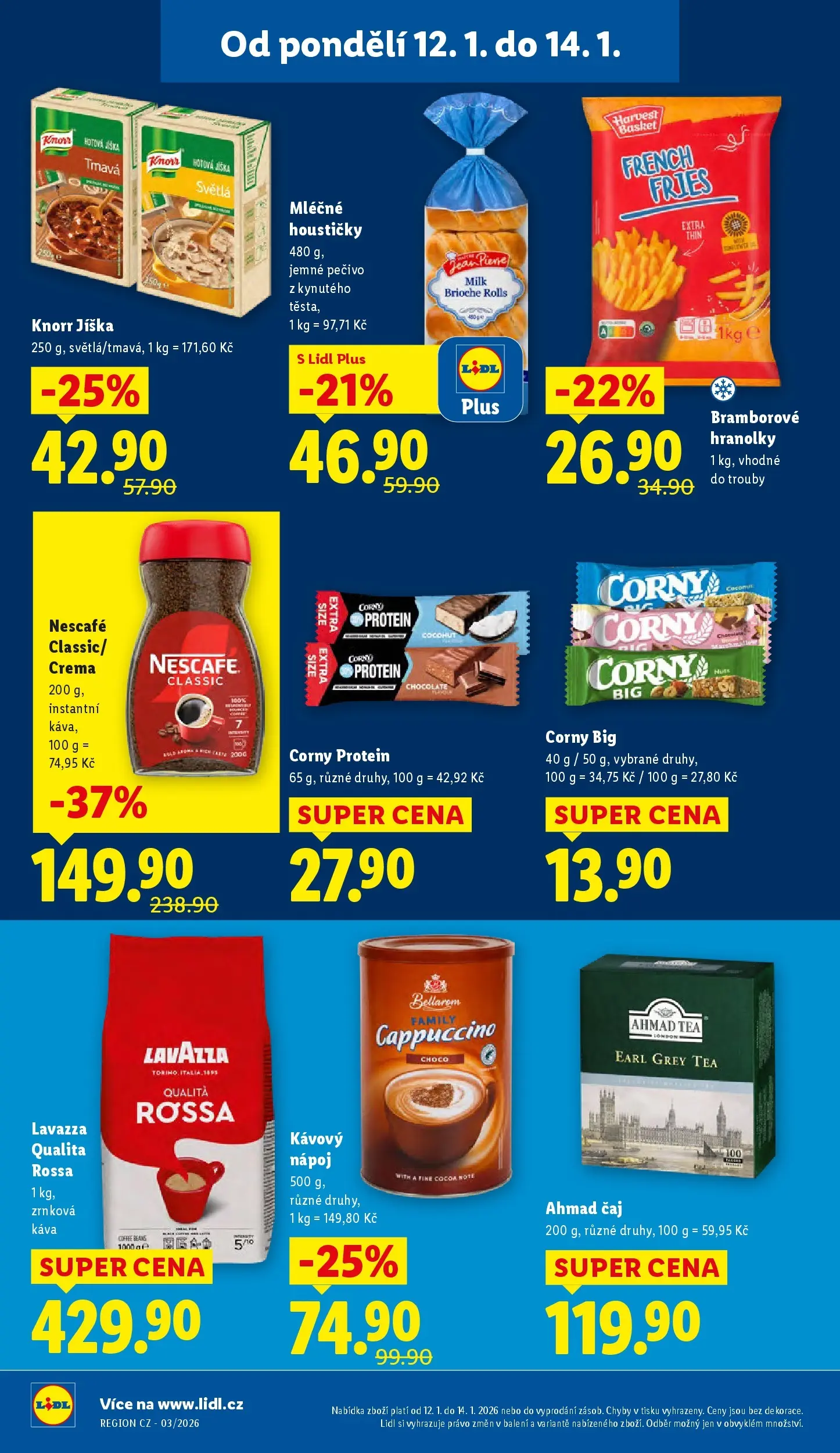 Lidl leták od 11.01.2026 - Nový akční leták | Strana: 24 | Produkty: Jíška, Čaj, Lavazza, Bellarom