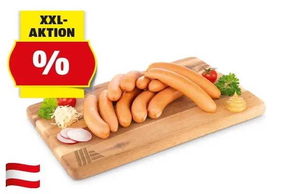 GENUSS 100% AUS &Ouml;STERREICH XXL Frankfurter, 1 kg