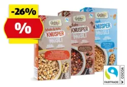 GOLDEN BRIDGE Knusperm&uuml;sli, 500 g