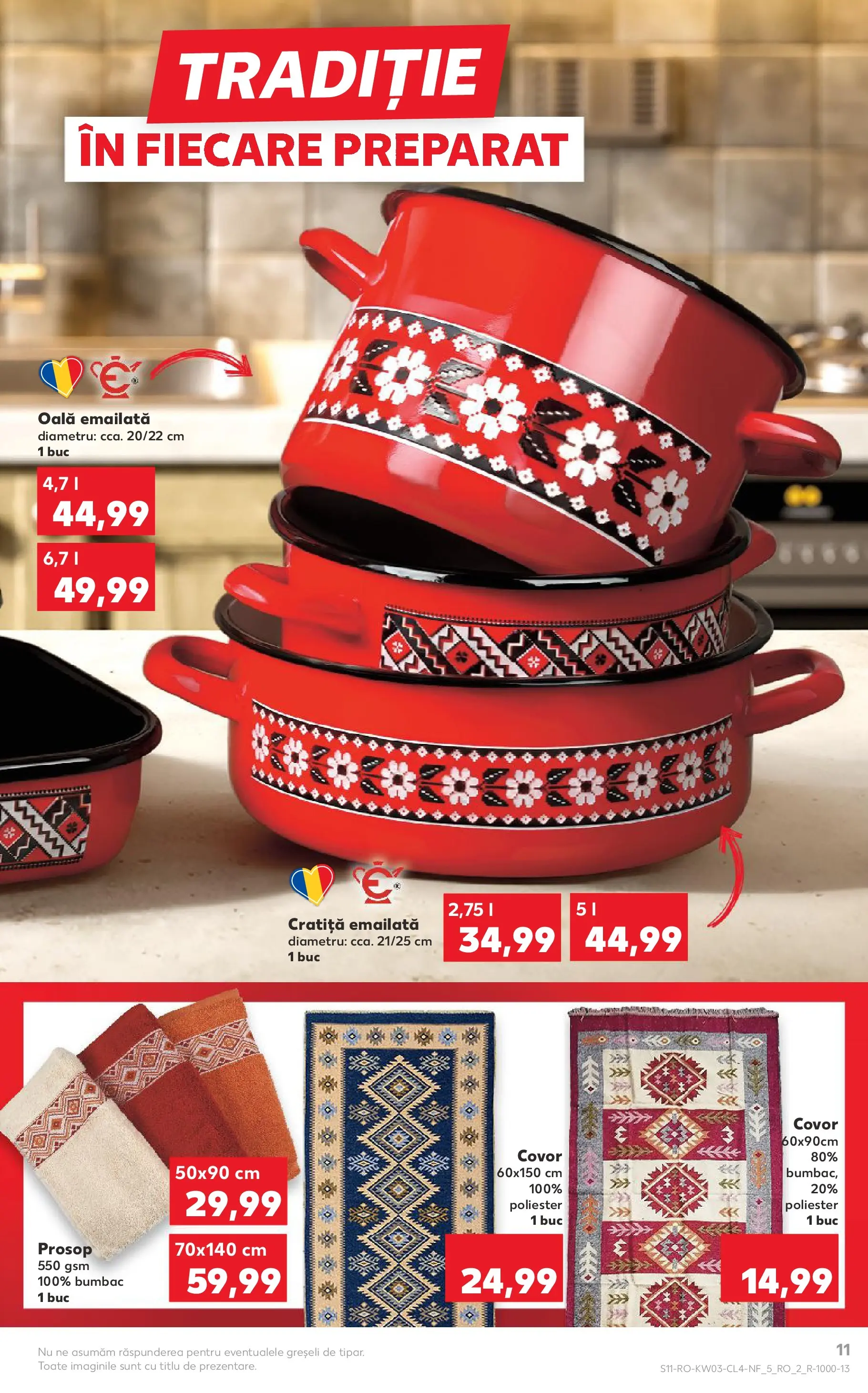 Catalog Kaufland - Domnesti 13.01.2026 - Revista si Oferta | Pagină: 11 | Produse: Cratiță, Oală, Covor