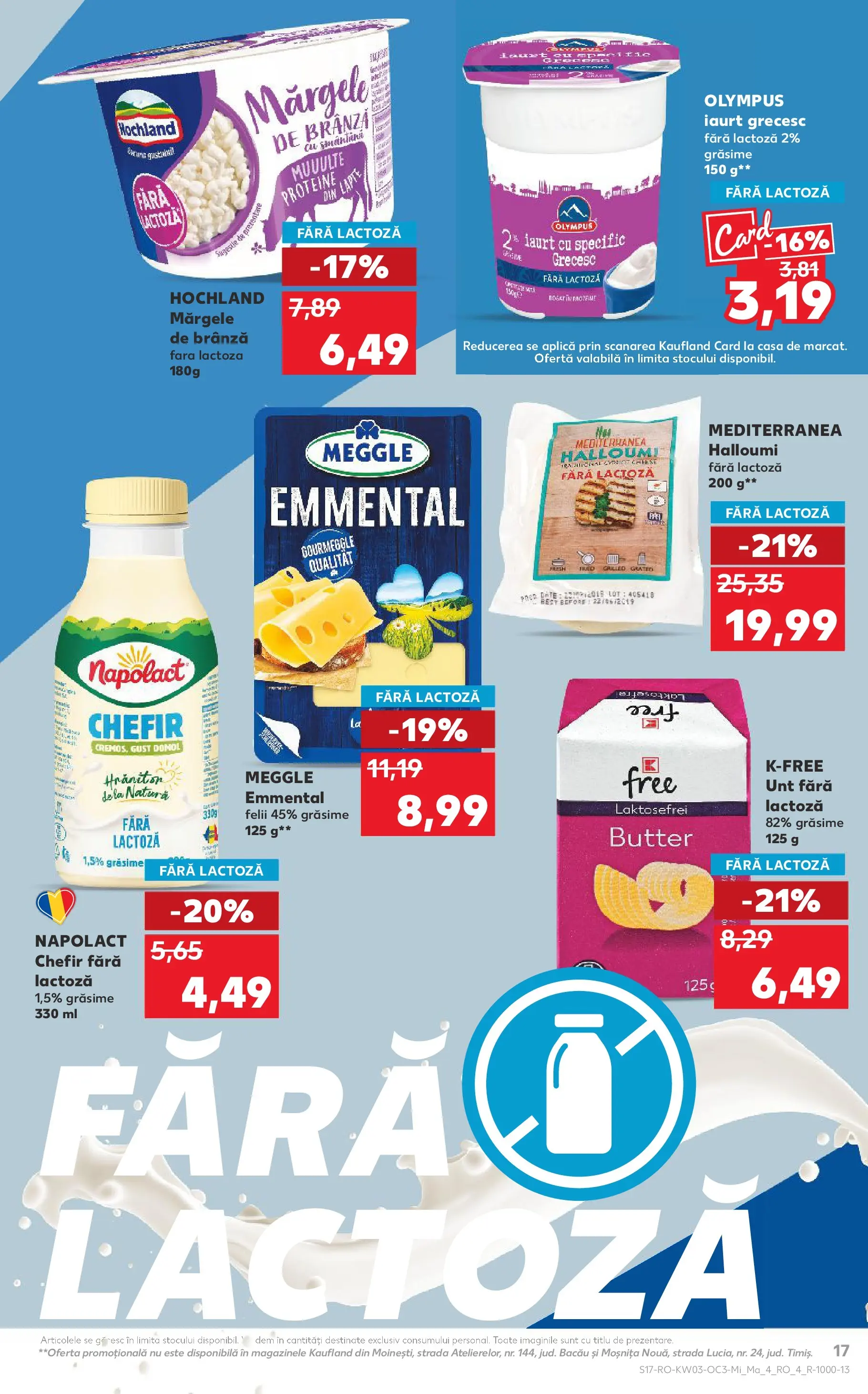Catalog Kaufland - Domnesti 13.01.2026 - Revista si Oferta | Pagină: 17 | Produse: Masaüstü kılıfı, Lapte, Brânză, Iaurt