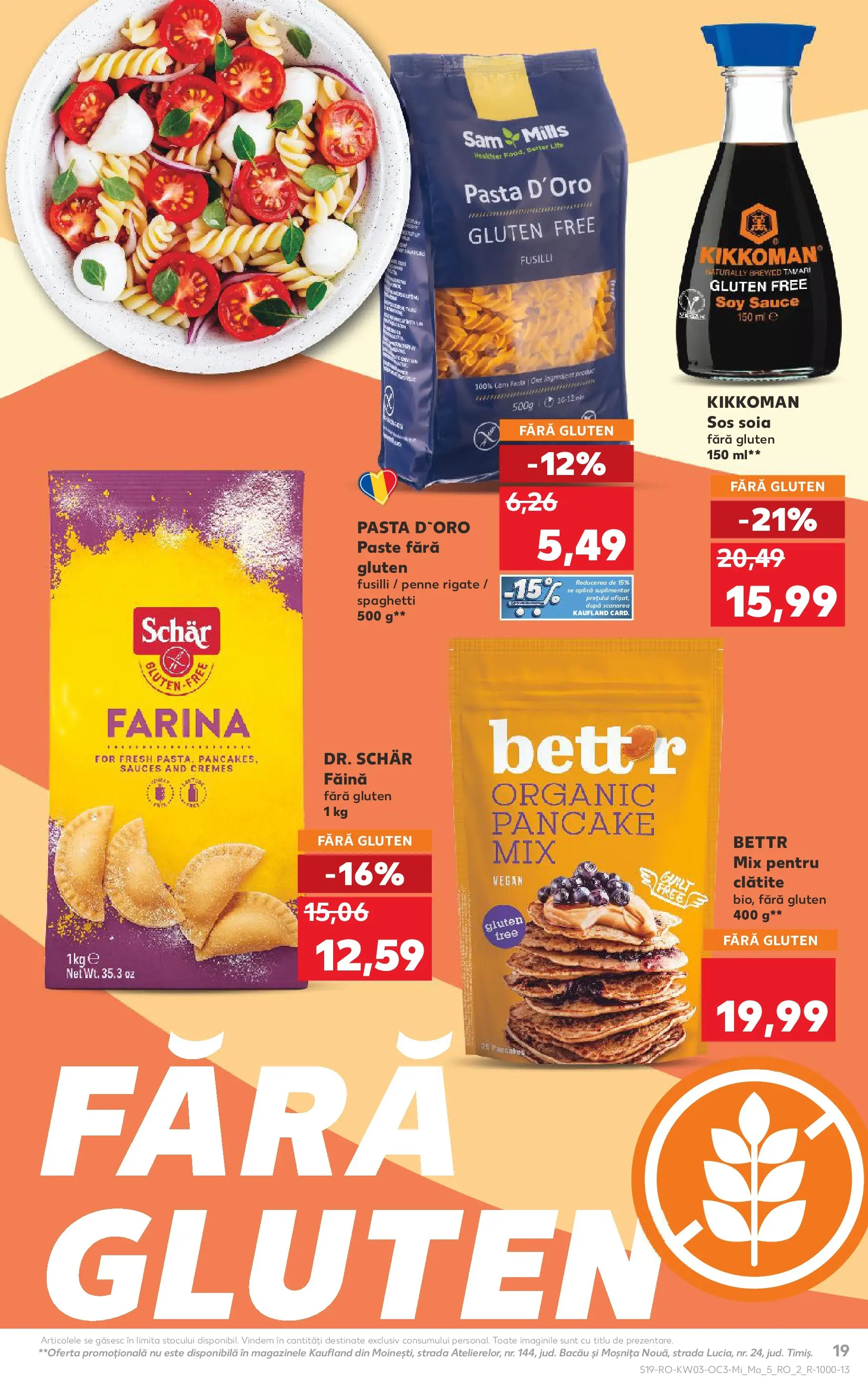 Catalog Kaufland - Domnesti 13.01.2026 - Revista si Oferta | Pagină: 19 | Produse: Clătite, Făină, Paste, Sos