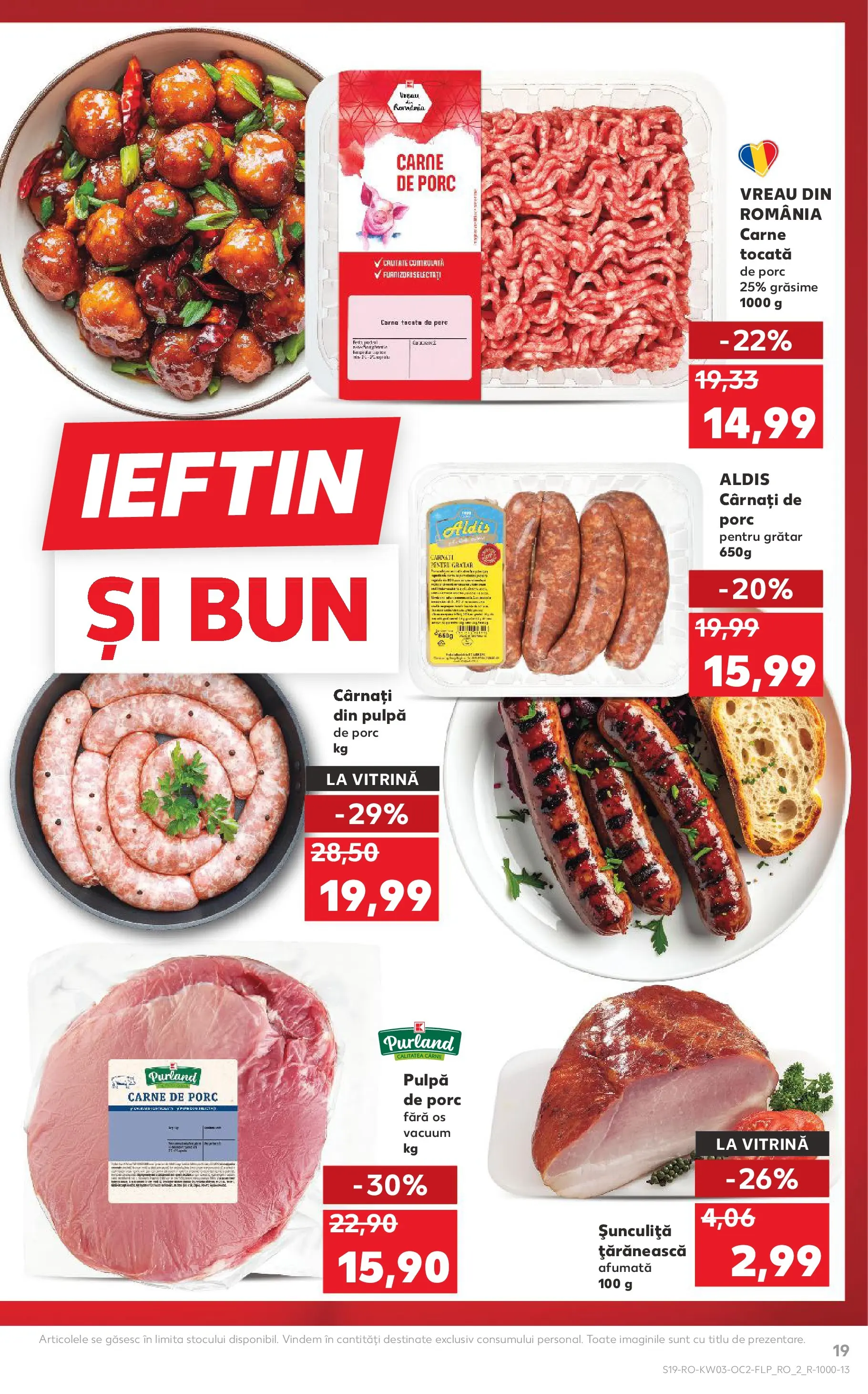 Catalog Kaufland - Deva 14.01.2026 - Revista si Oferta | Pagină: 19 | Produse: Grătar, Vitrină, Bacon, Carne tocată