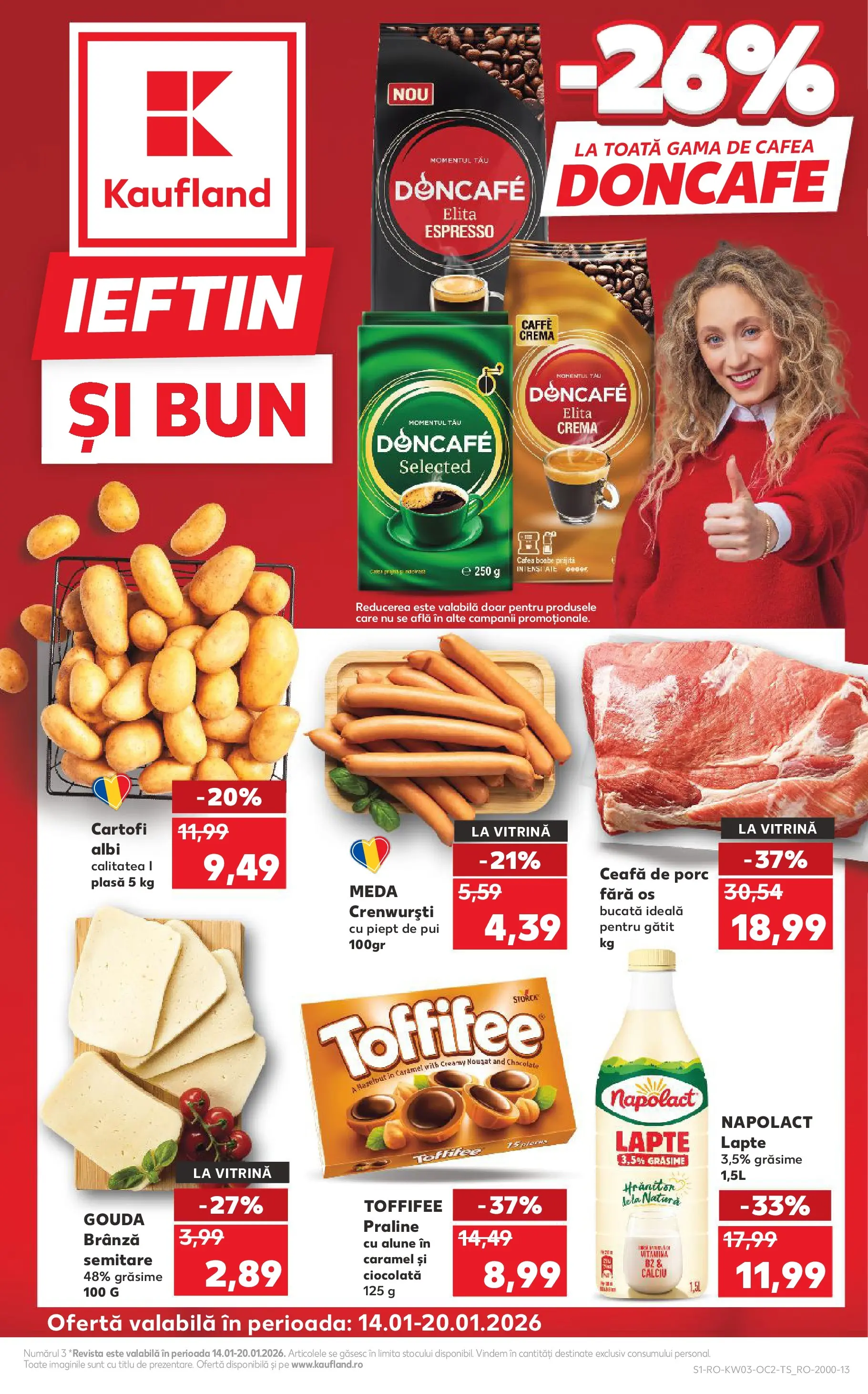 Catalog Kaufland - Slatina 14.01.2026 - Revista si Oferta | Pagină: 1 | Produse: Ödül oyuncağı, Vitrină, Alune, Cafea