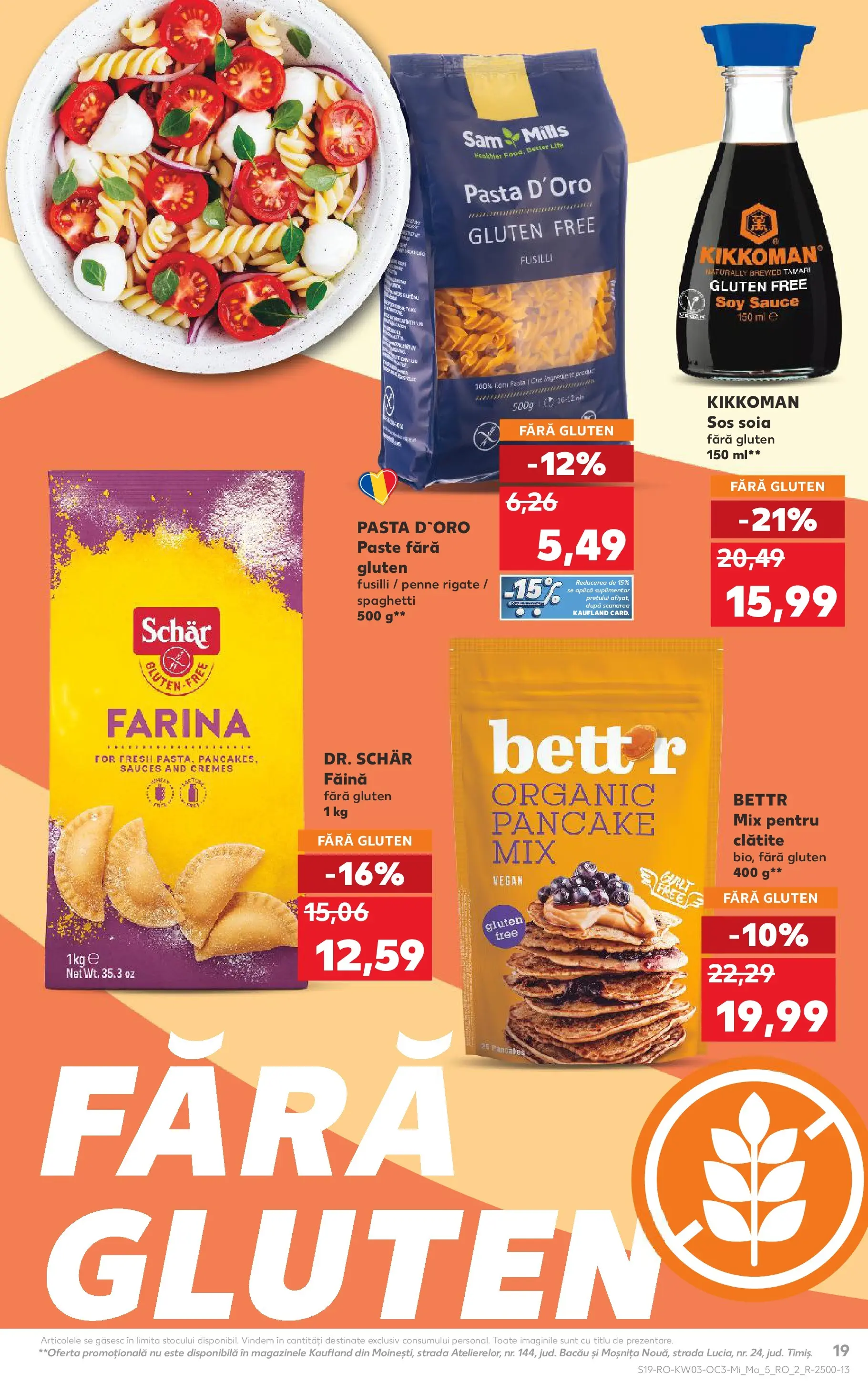 Catalog Kaufland - Pitești 14.01.2026 - Revista si Oferta | Pagină: 19 | Produse: Clătite, Făină, Paste, Sos