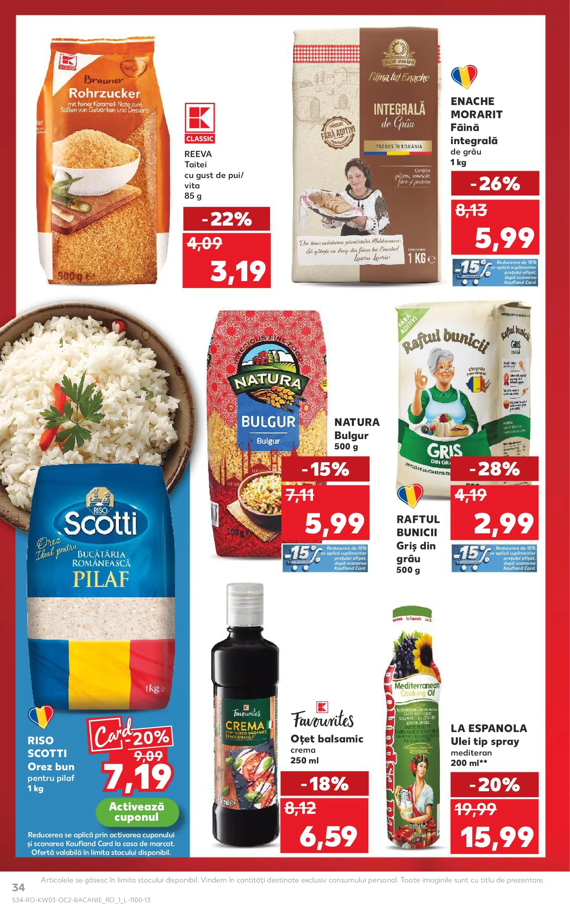 Catalog Kaufland - Viseu de Sus 14.01.2026 || Revista si Oferte | Pagină: 34 | Produse: Cremă, Ulei, Făină, Orez Catalog Kaufland - Viseu de Sus 14.01.2026 - Revista si Oferta | Pagină: 34 | Produse: Cremă, Ulei, Făină, Orez