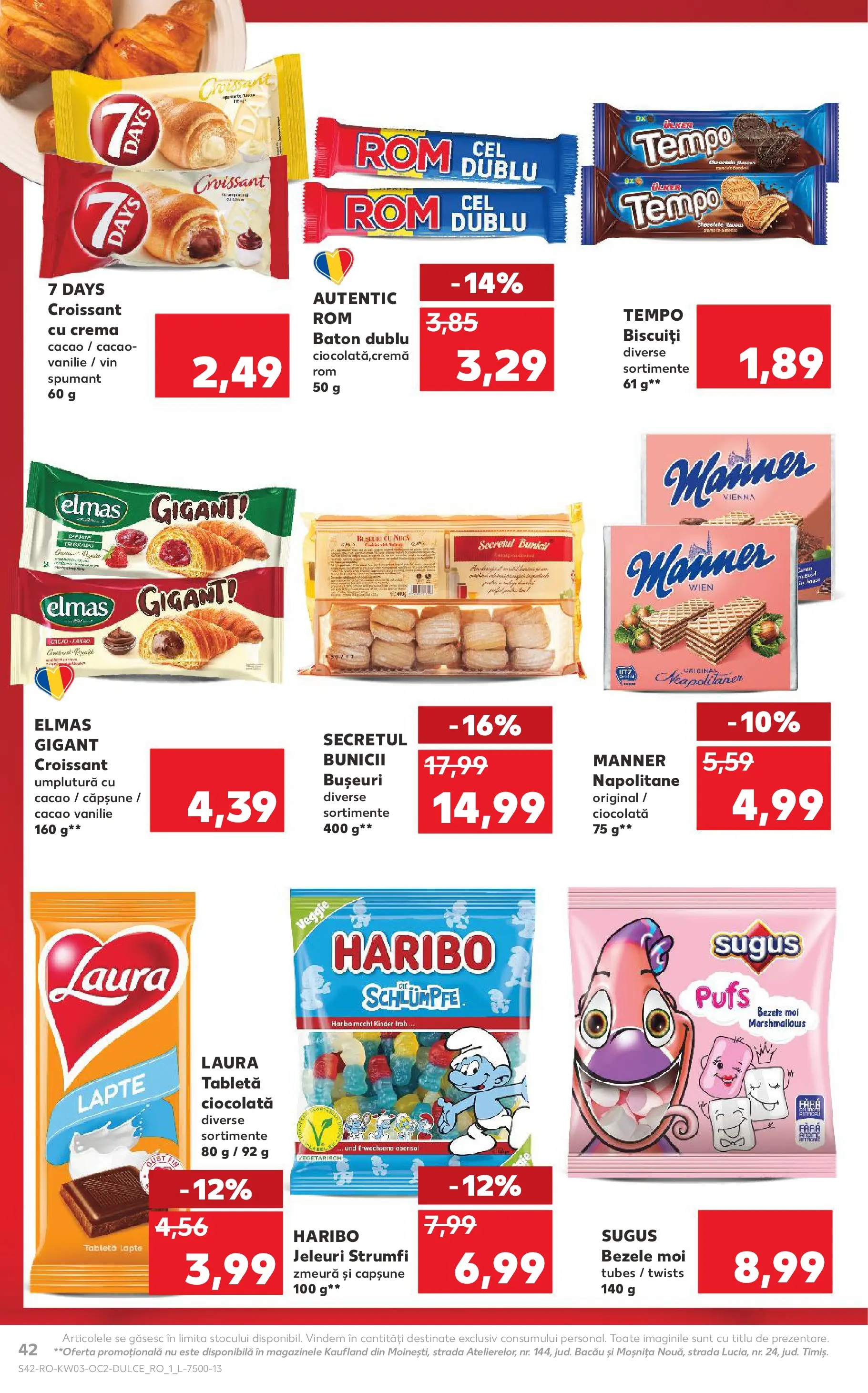Catalog Kaufland - Viseu de Sus 14.01.2026 || Revista si Oferte | Pagină: 42 | Produse: Napolitane, Cremă, Ciocolată, Vin Catalog Kaufland - Viseu de Sus 14.01.2026 - Revista si Oferta | Pagină: 42 | Produse: Napolitane, Cremă, Ciocolată, Vin
