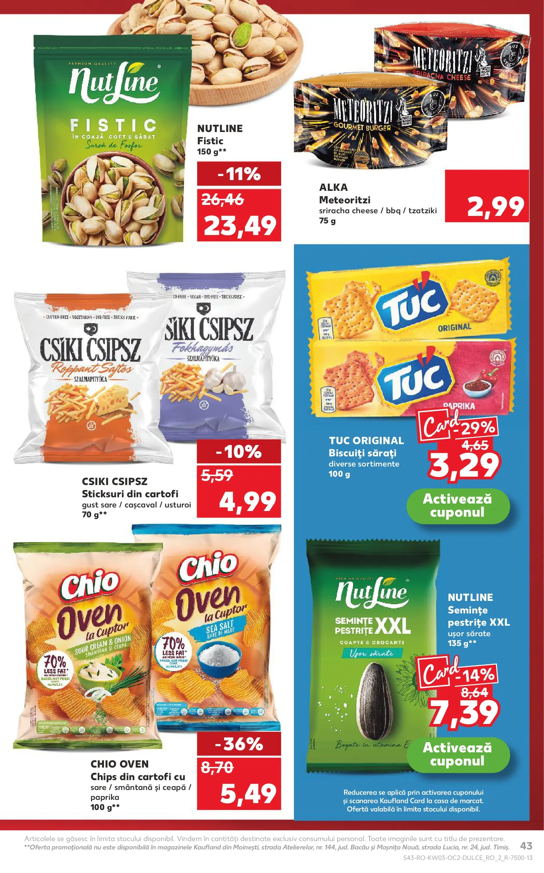 Catalog Kaufland - Viseu de Sus 14.01.2026 || Revista si Oferte | Pagină: 43 | Produse: Cașcaval, Semințe, Burger, Sare Catalog Kaufland - Viseu de Sus 14.01.2026 - Revista si Oferta | Pagină: 43 | Produse: Cașcaval, Semințe, Burger, Sare
