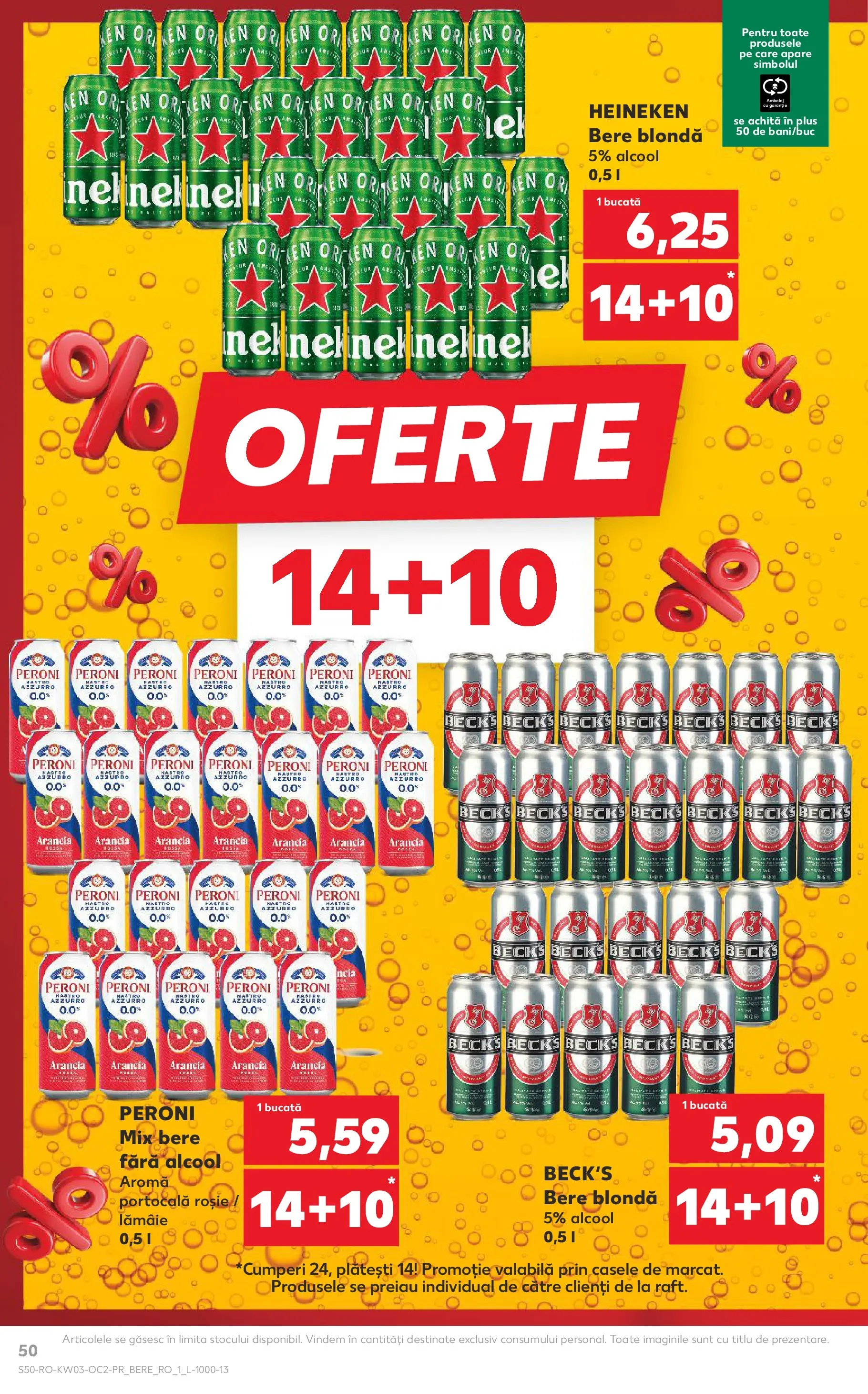 Catalog Kaufland - Deva 14.01.2026 - Revista si Oferta | Pagină: 50 | Produse: Bere, Lămâie
