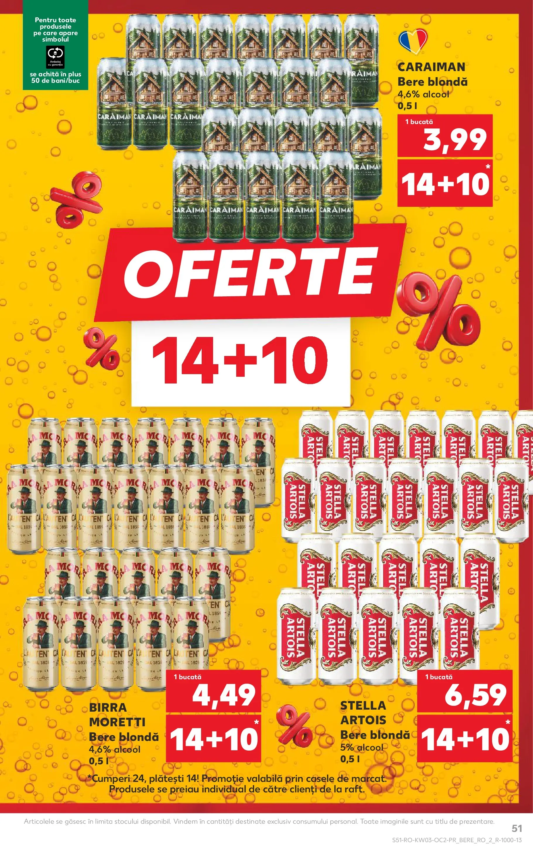 Catalog Kaufland - Deva 14.01.2026 - Revista si Oferta | Pagină: 51 | Produse: Bere