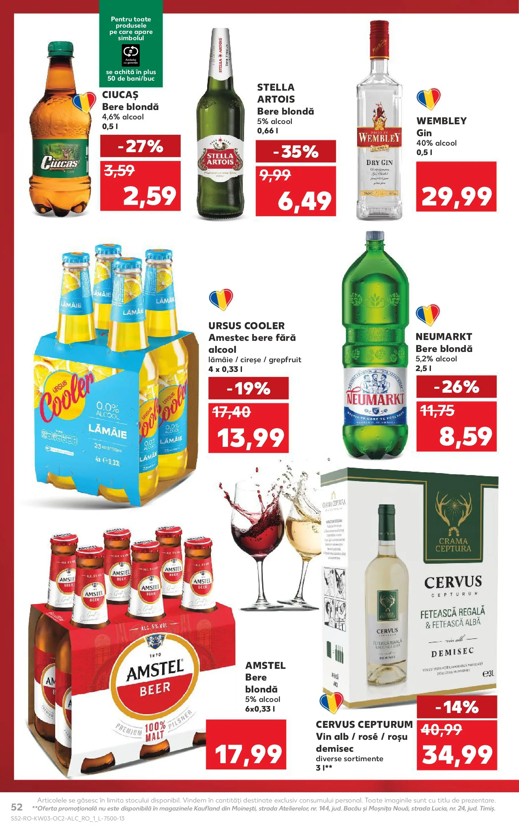Catalog Kaufland - Viseu de Sus 14.01.2026 || Revista si Oferte | Pagină: 52 | Produse: Vin, Bere, Cireșe, Lămâie Catalog Kaufland - Viseu de Sus 14.01.2026 - Revista si Oferta | Pagină: 52 | Produse: Vin, Bere, Cireșe, Lămâie