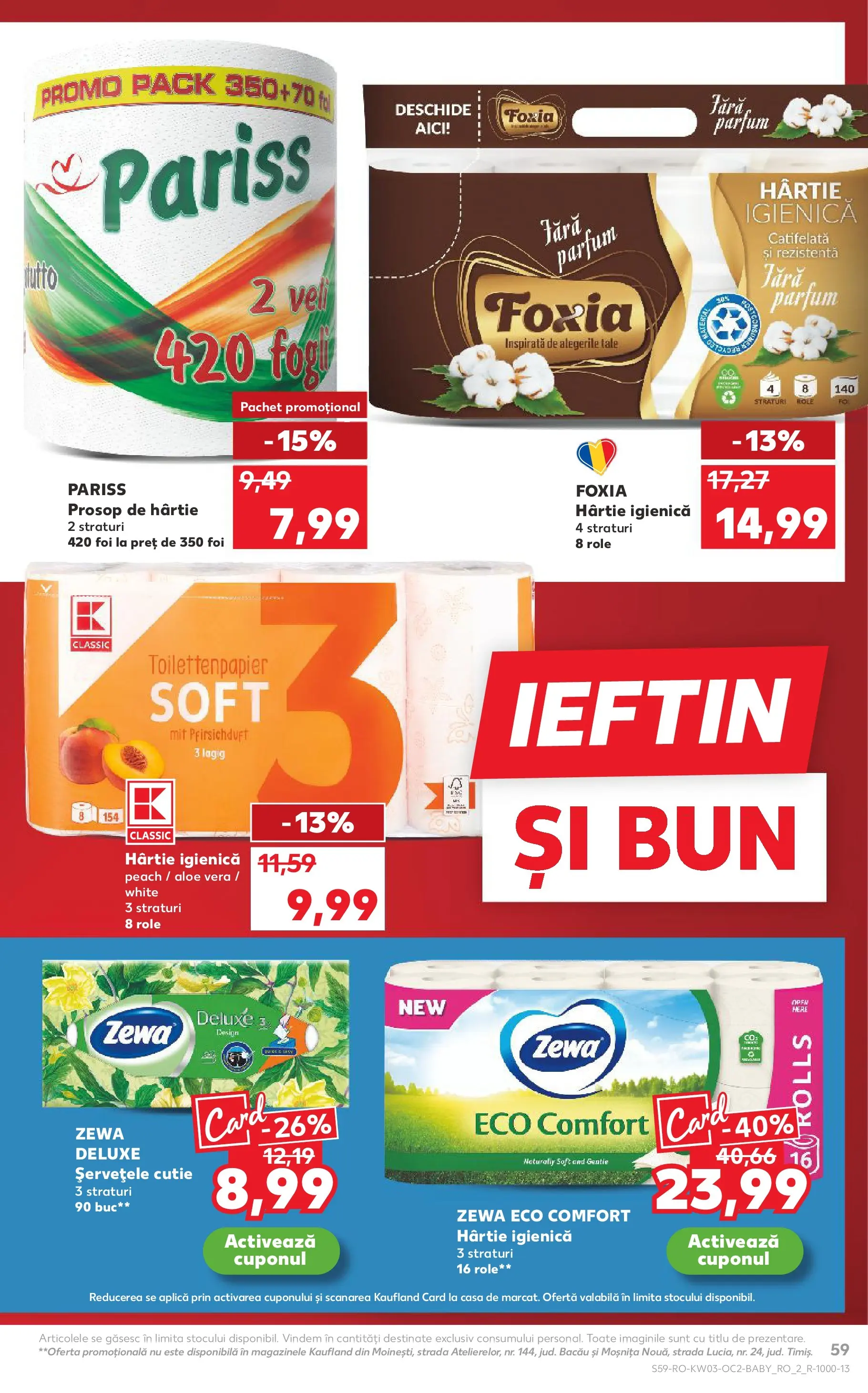 Catalog Kaufland - Deva 14.01.2026 - Revista si Oferta | Pagină: 59 | Produse: Aloe vera, Role, Cutie, Parfum