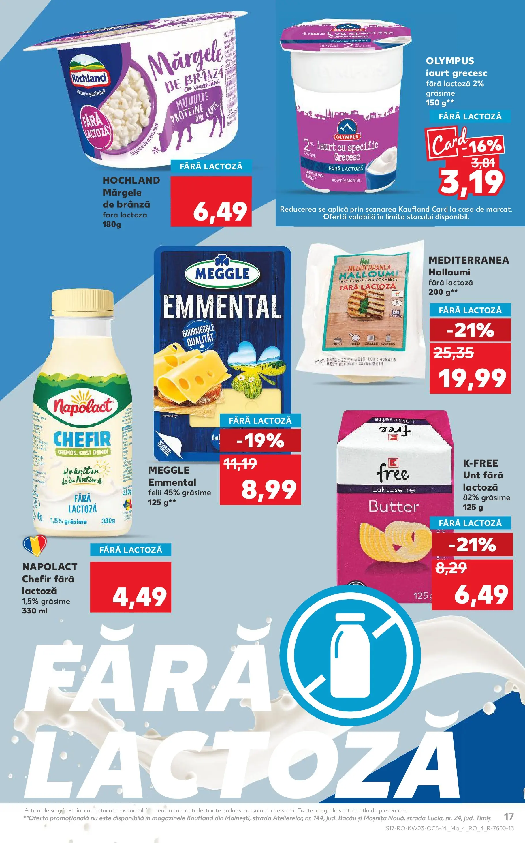 Catalog Kaufland - Viseu de Sus 14.01.2026 - Revista si Oferta | Pagină: 17 | Produse: Masaüstü kılıfı, Unt, Brânză, Kefir