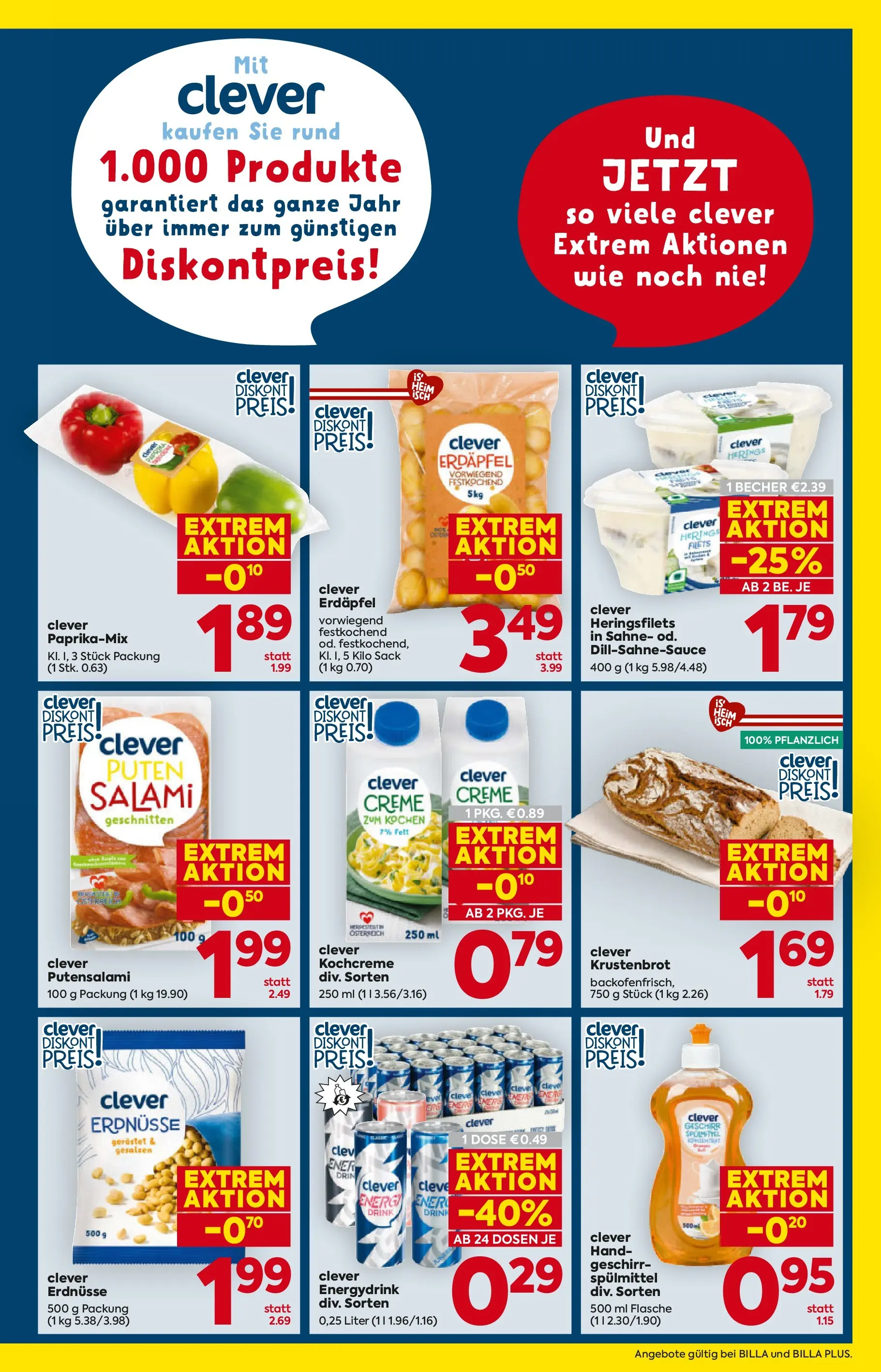 Billa Flugblatt - Wien ab 15.01.2026 - Angebote, Prospekt | Seite: 3 | Produkte: Sahne, Папионка, Creme, Salami