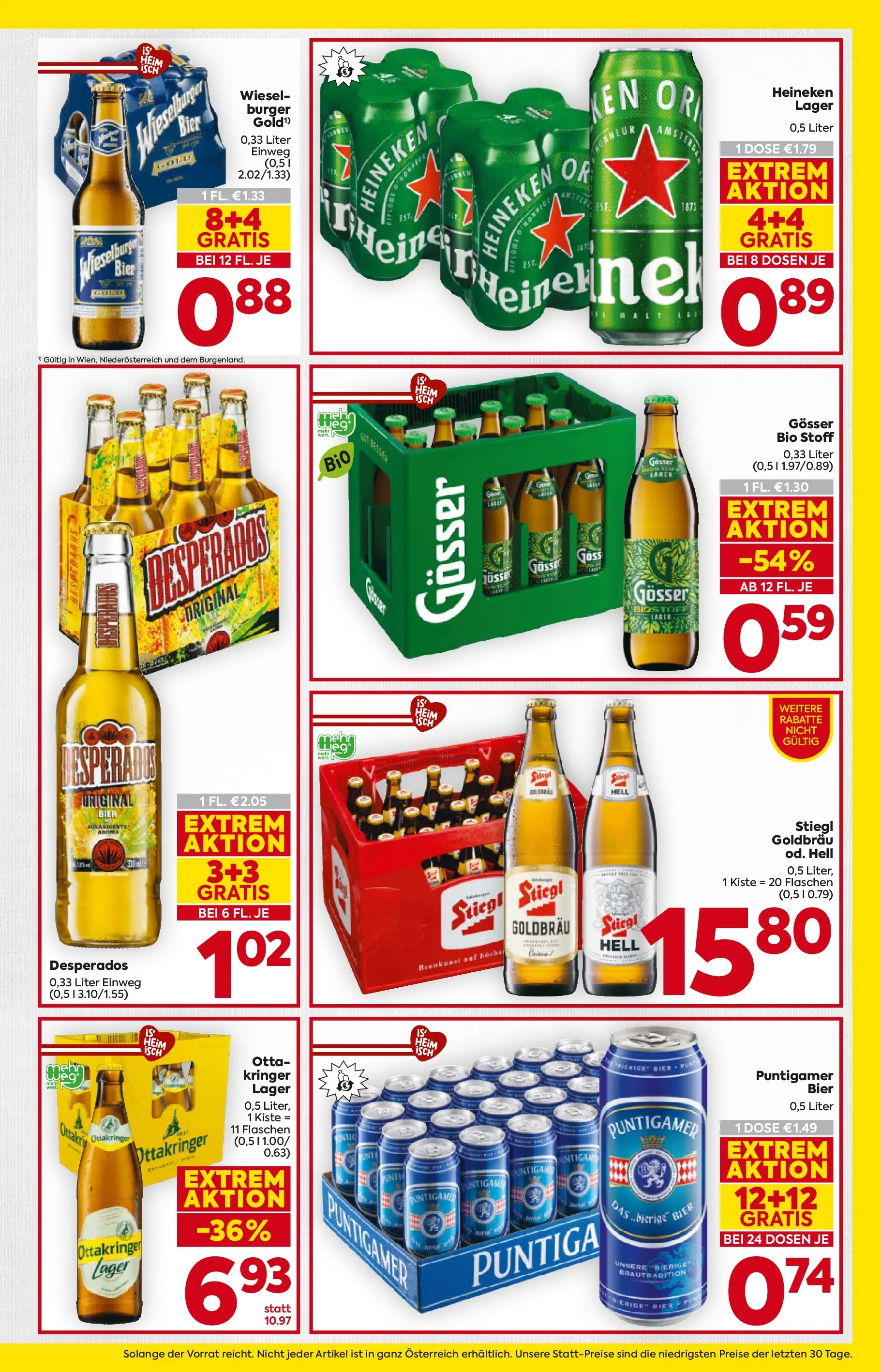 Billa Flugblatt - Moedling, Scheibbs, Schwadorf ab 15.01.2026 - Angebote, Prospekt | Seite: 17 | Produkte: Bier