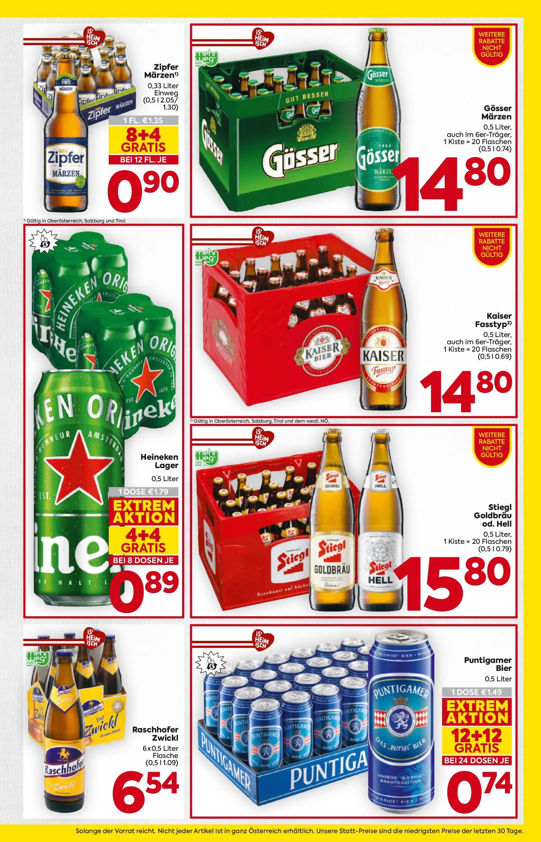 Billa Flugblatt - Grieskirchen, Wallern An Der Trattnach, Ansfelden ab 15.01.2026 - Angebote, Prospekt | Seite: 17 | Produkte: Bier