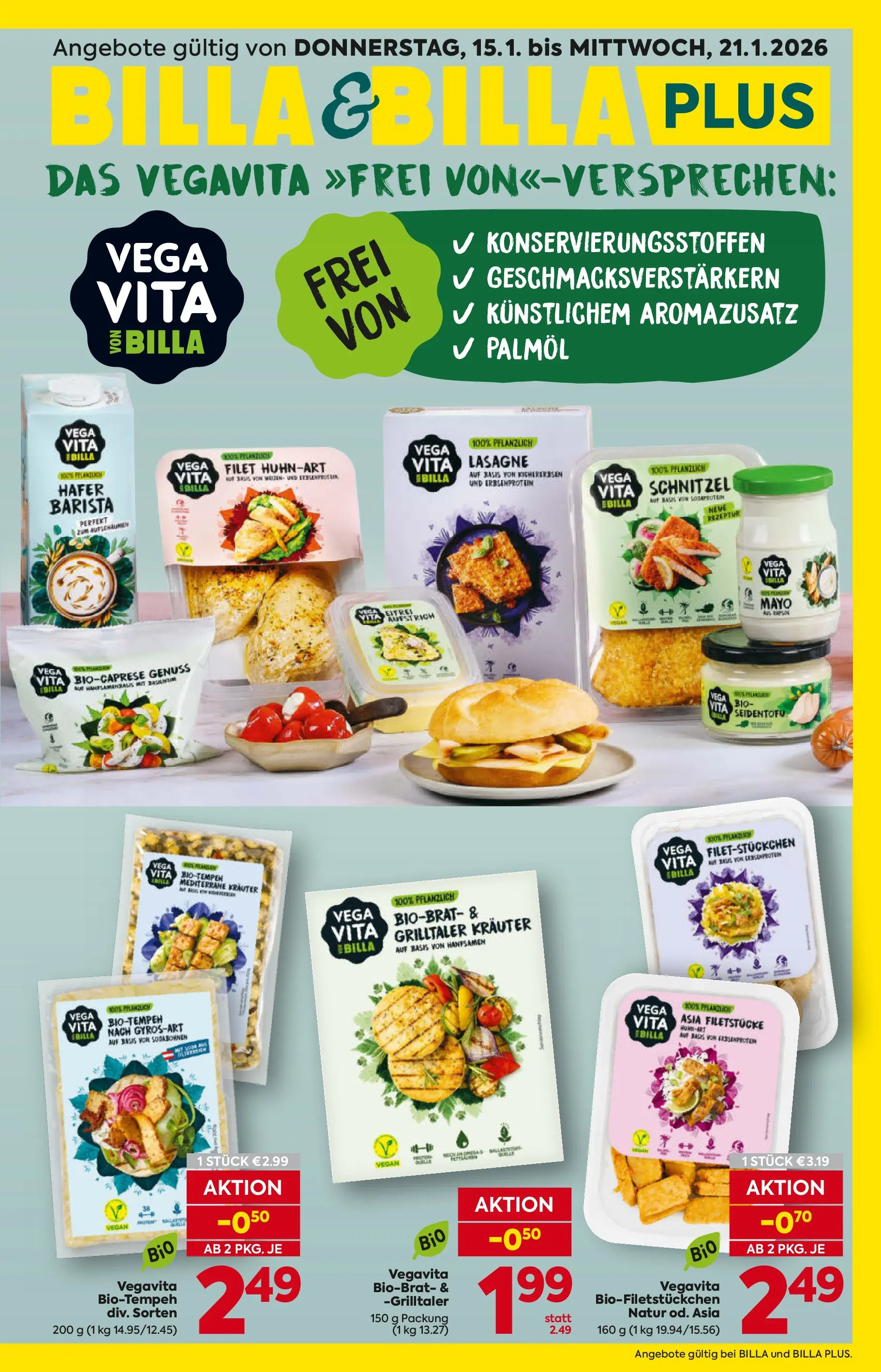 Billa - Vegavita ab 15.01.2026 - Angebote, Prospekt | Seite: 1