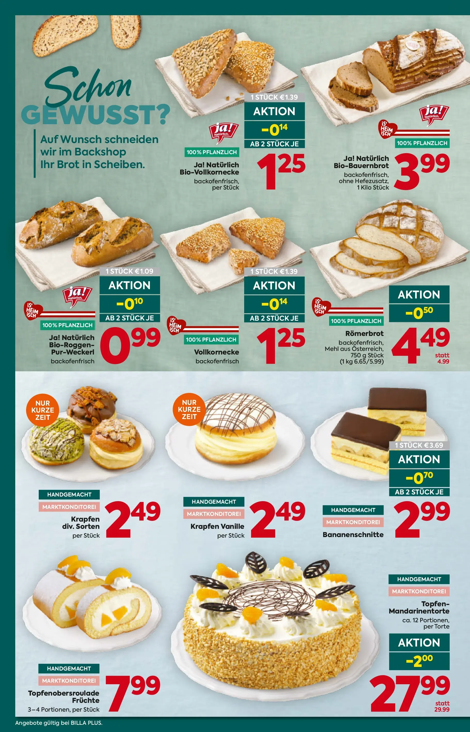 Billa Plus - BILLA PLUS: Flugblatt Salzburg von 14.01.2026 - Aktuelle Angebote | Seite: 14 | Produkte: Brot