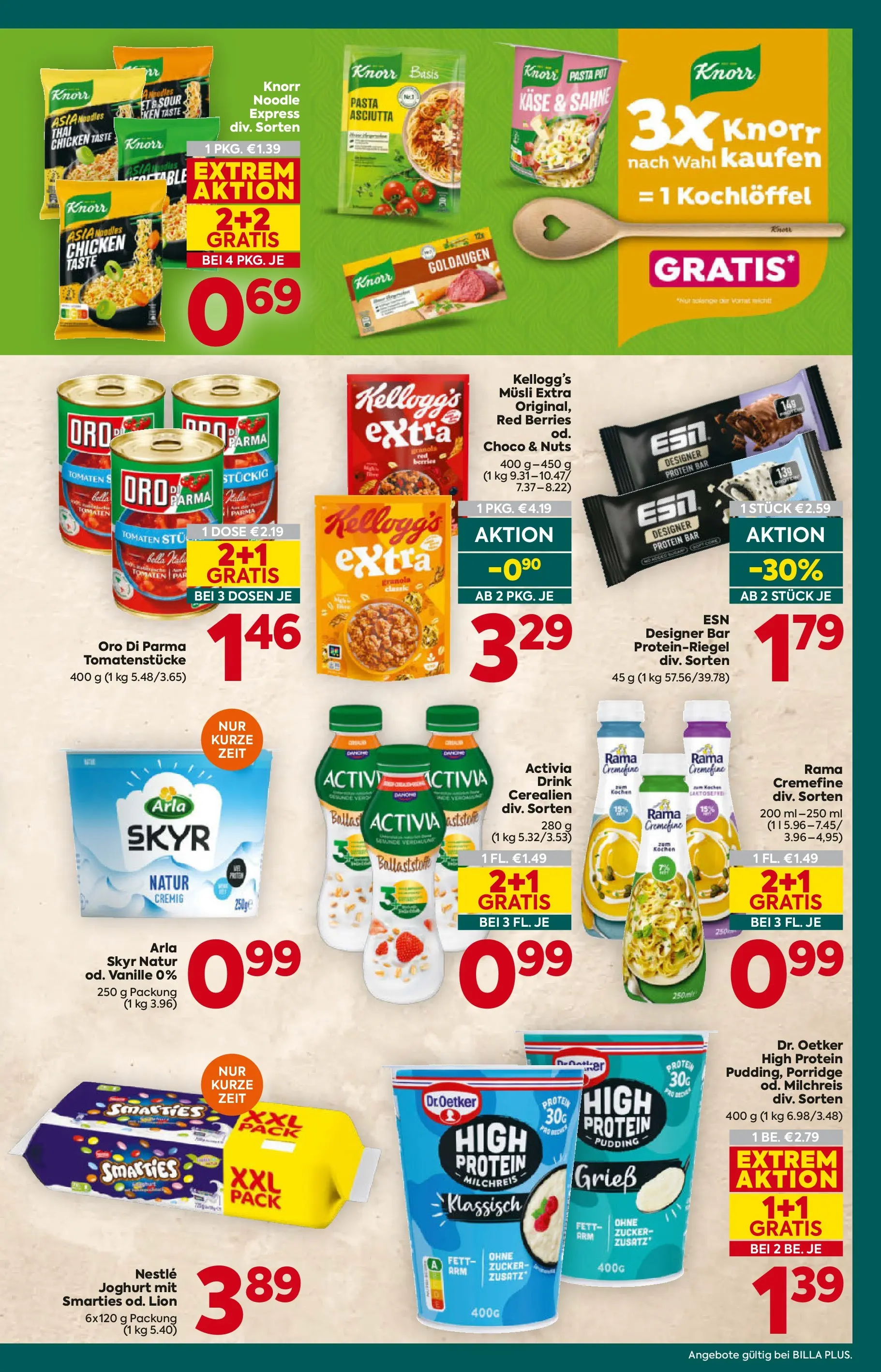 Billa Plus - BILLA PLUS: Flugblatt Salzburg von 14.01.2026 - Aktuelle Angebote | Seite: 17 | Produkte: Pasta, Sahne, Matériel de rangement Fitness, Zucker