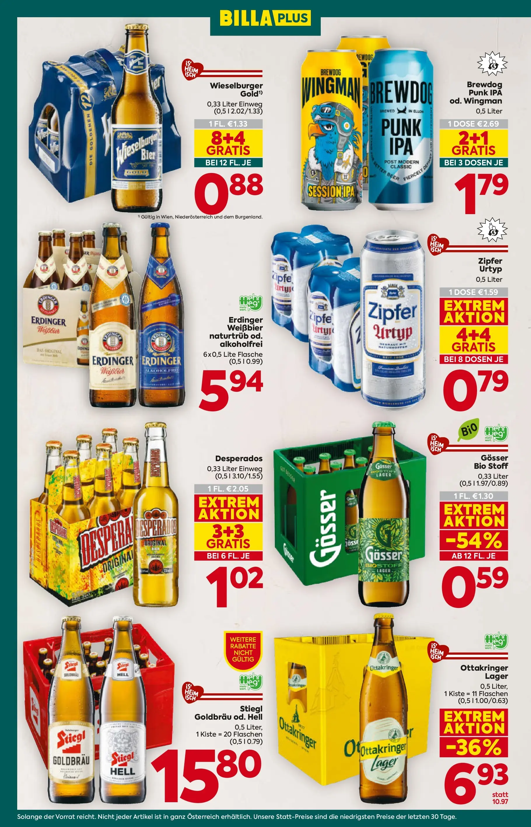 Billa Plus Flugblatt - Wien von 15.01.2026 - Aktuelle Angebote | Seite: 18 | Produkte: Bier