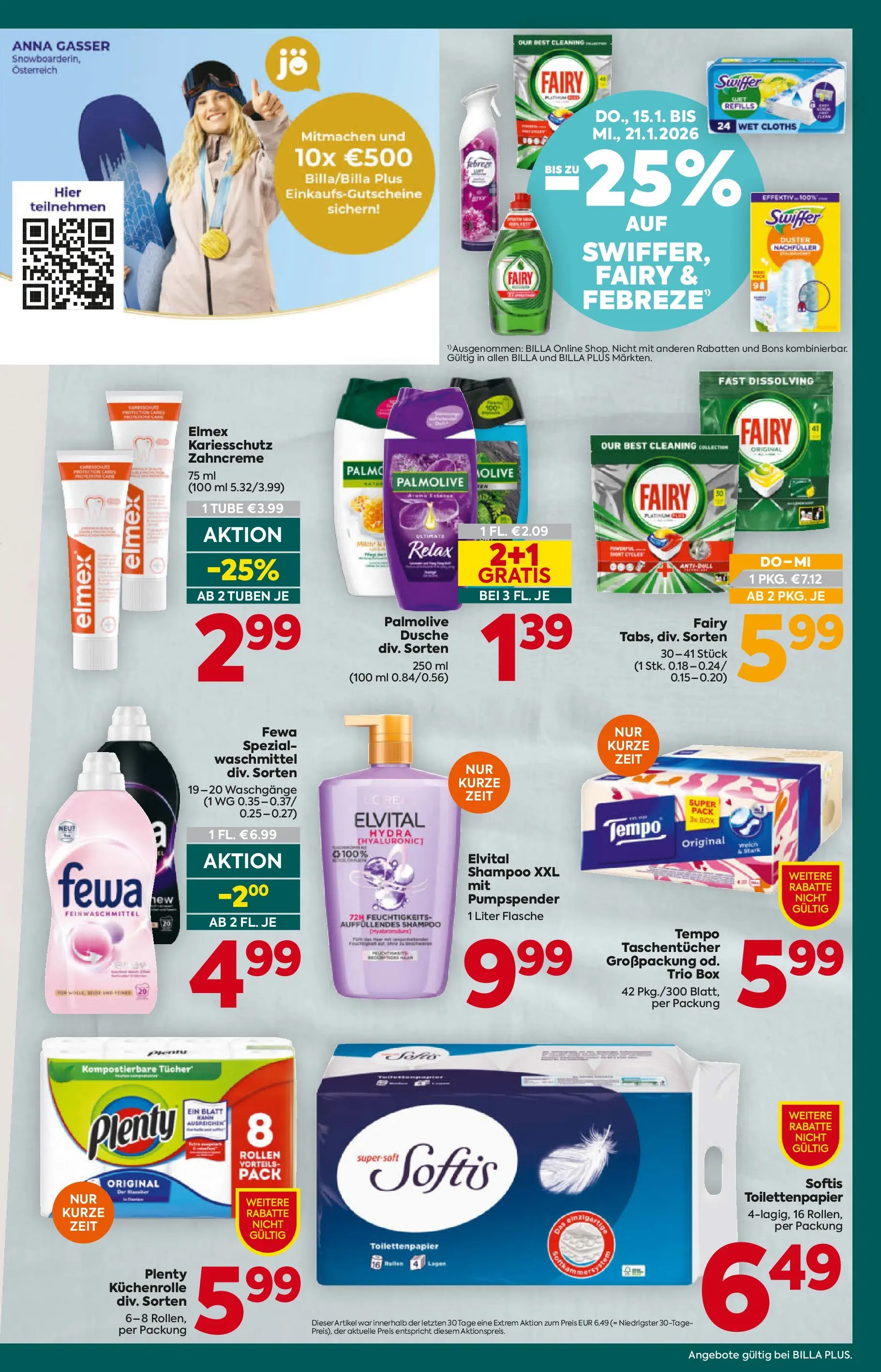 Billa Plus - BILLA PLUS: Flugblatt Salzburg von 14.01.2026 - Aktuelle Angebote | Seite: 19 | Produkte: Box, Dusche, Shampoo, Waschmittel