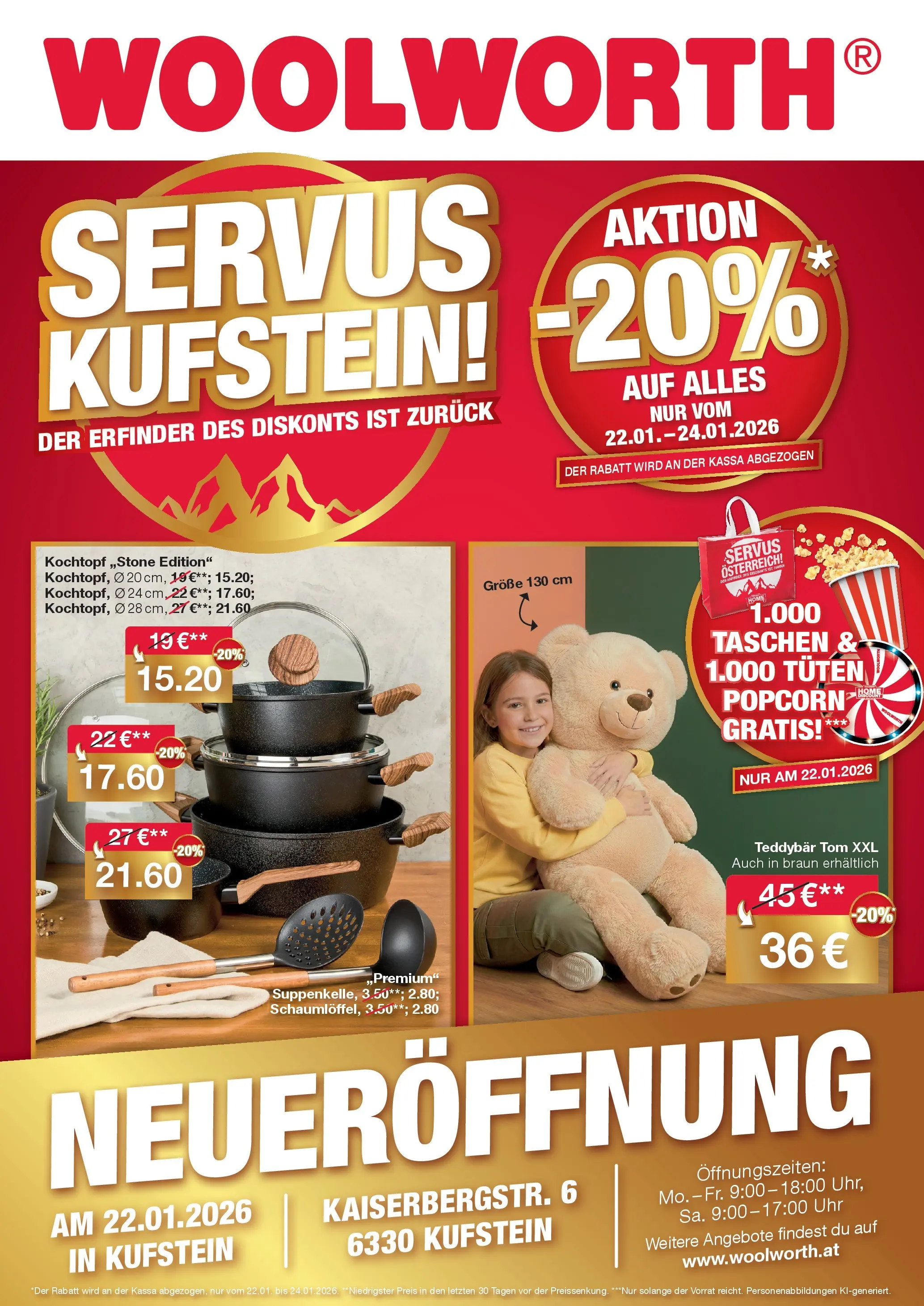 Woolworth - Woolworth: Servus Kufstein! von 17.01.2026 - Aktuelle Angebote | Seite: 1 | Produkte: Uhr