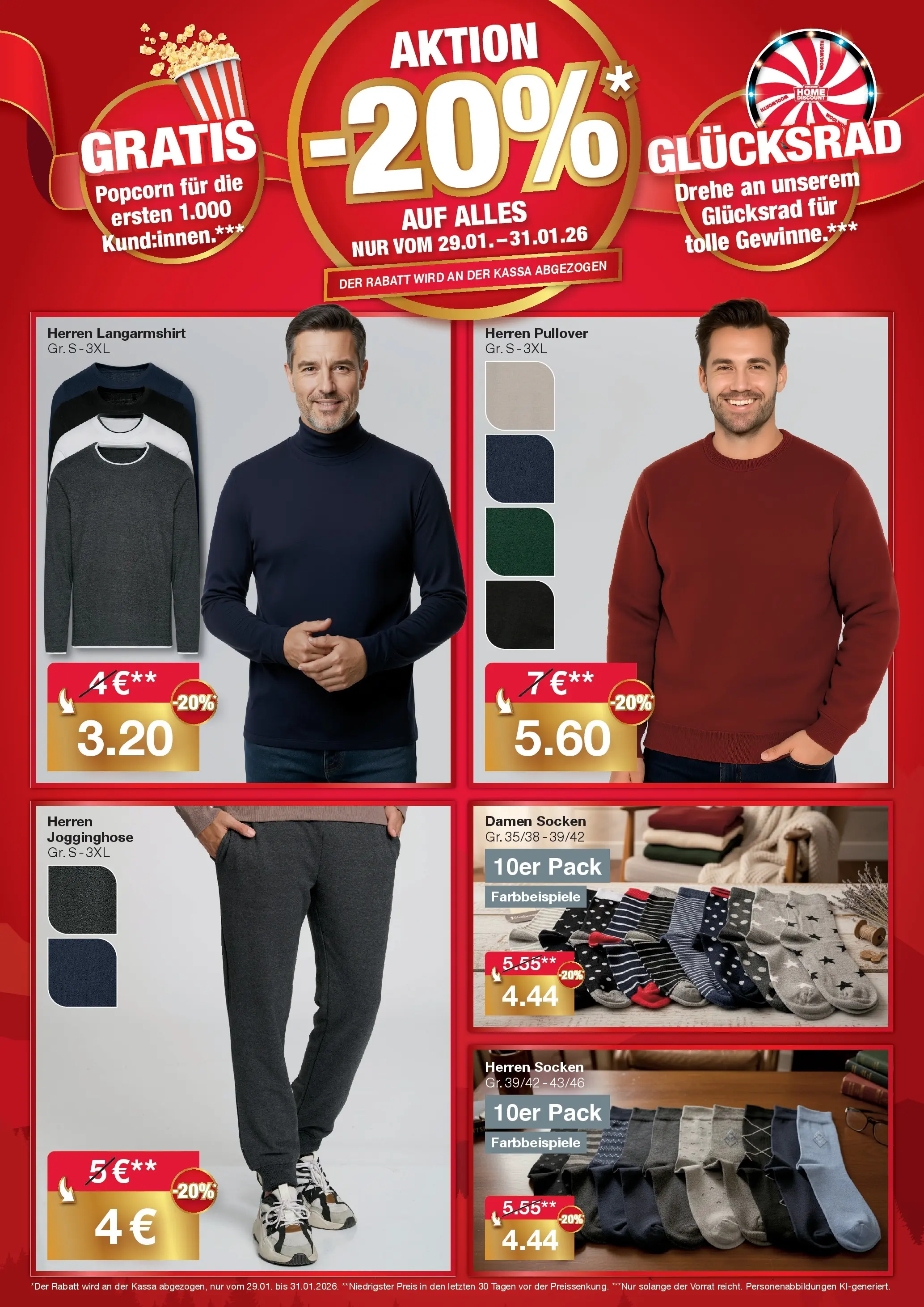 Woolworth Servus Bad Radkersburg! von 29.01.2026 - Aktuelle Angebote | Seite: 2 | Produkte: Pullover, Socken