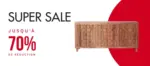 Bois & Chiffons Super sale jusqu'&agrave; -70% - au 03.02.2026