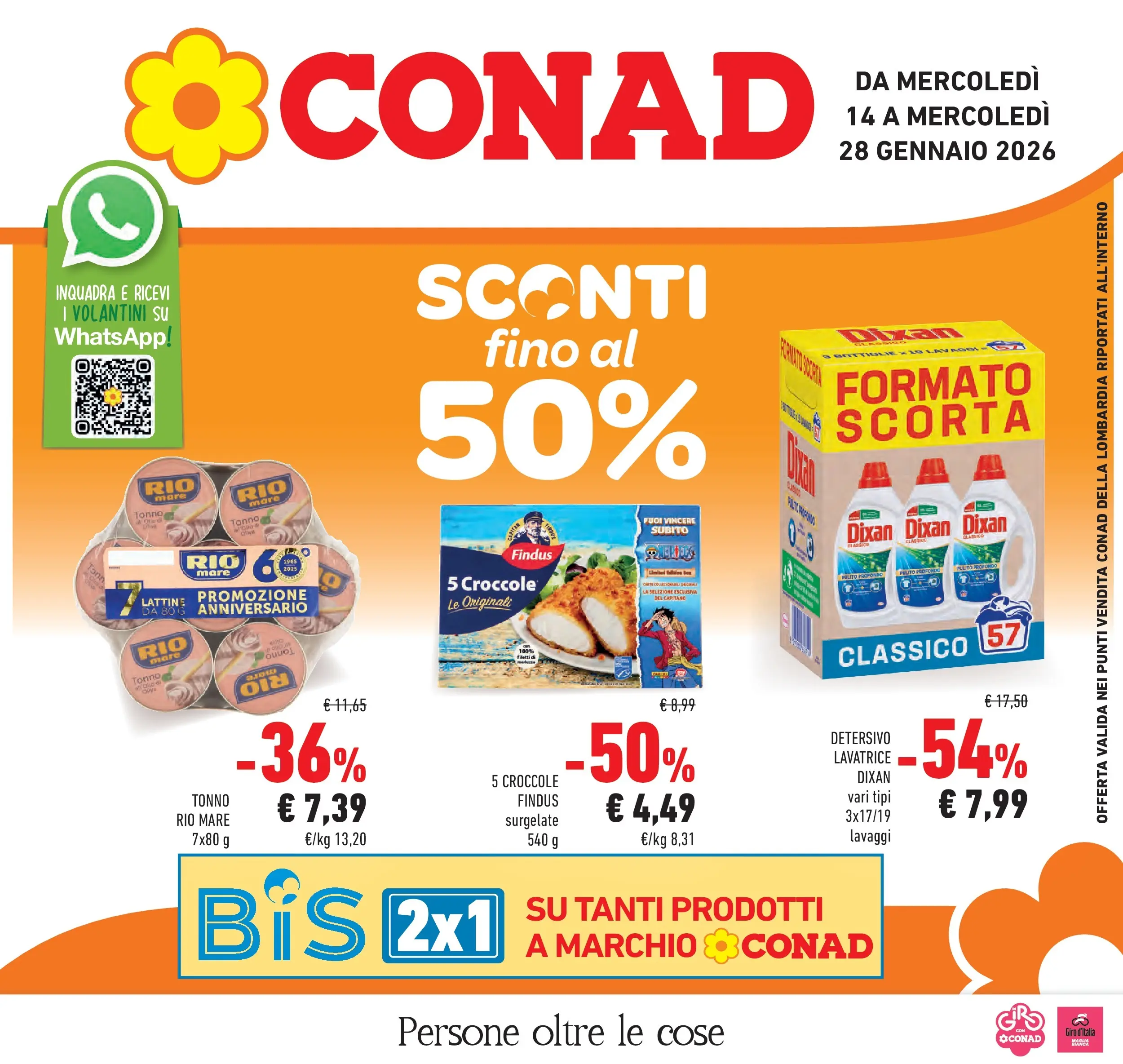 Volantino Conad dal 14/01/2026 > Anteprima | Pagina: 1 | Prodotti: Lavatrice, Tonno