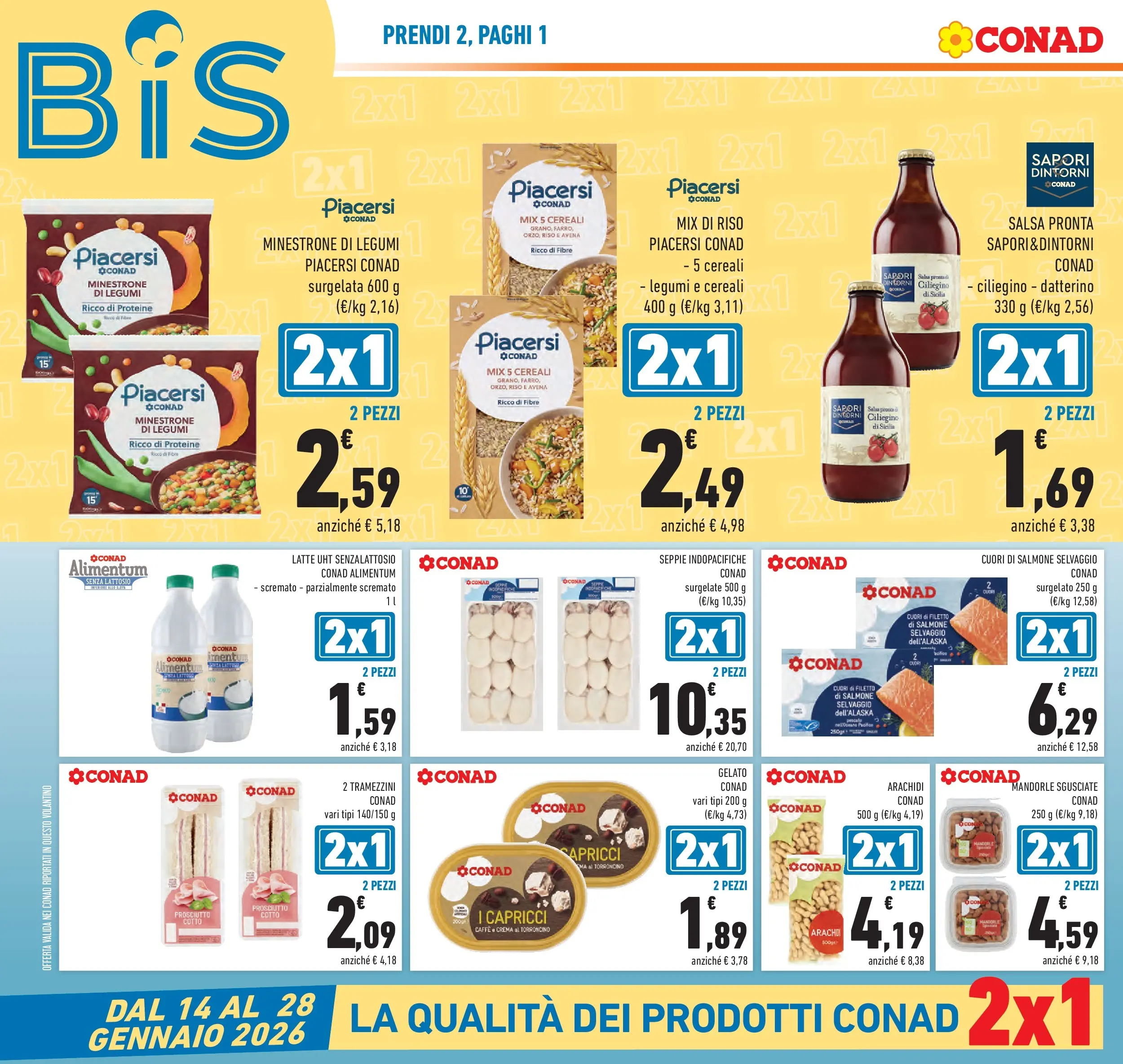 Volantino Conad dal 14/01/2026 > Anteprima | Pagina: 4 | Prodotti: Caffè, Riso, Cereali, Salsa
