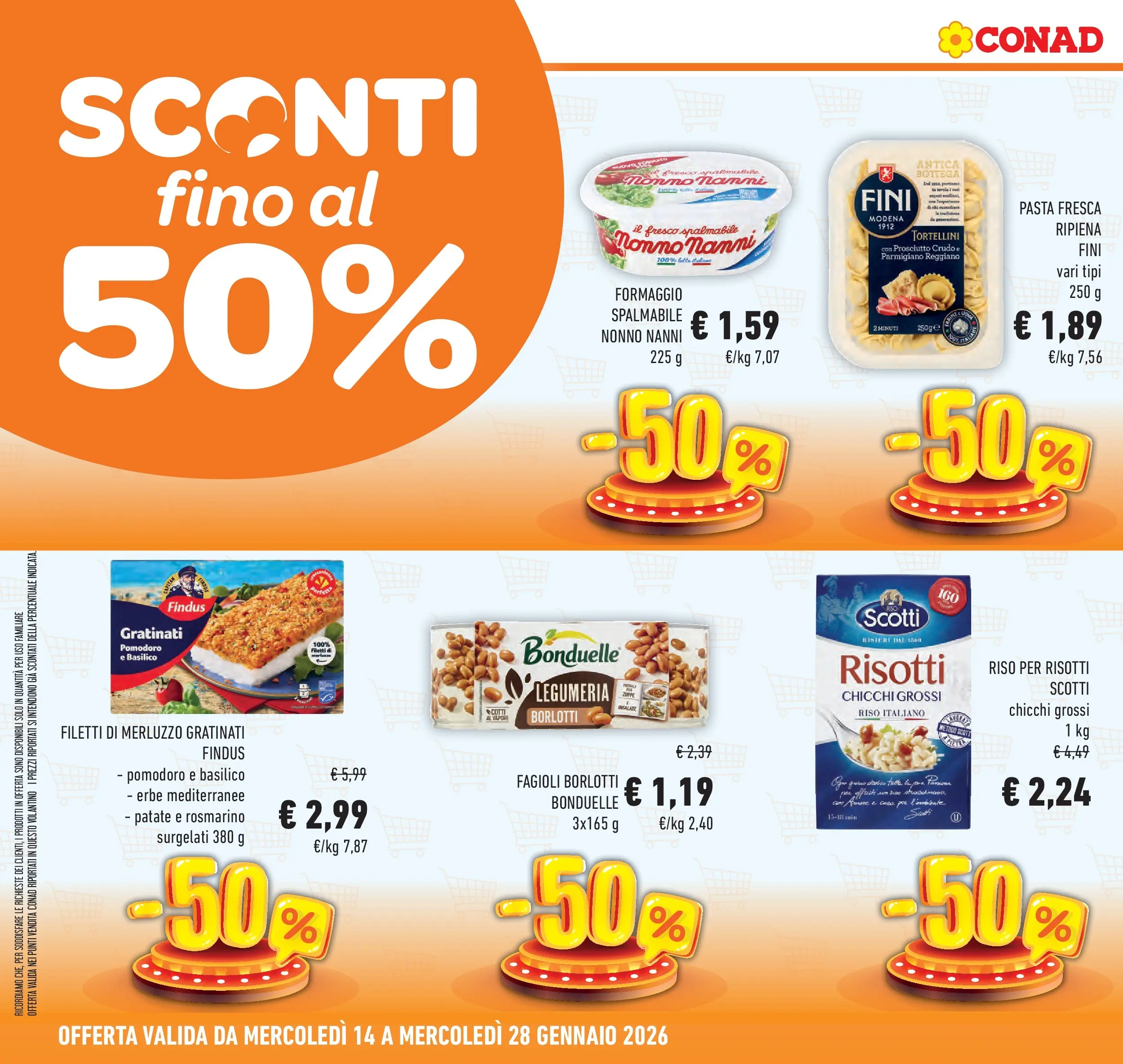 Volantino Conad dal 14/01/2026 > Anteprima | Pagina: 6 | Prodotti: Rosmarino, Fagioli, Formaggio, Pasta