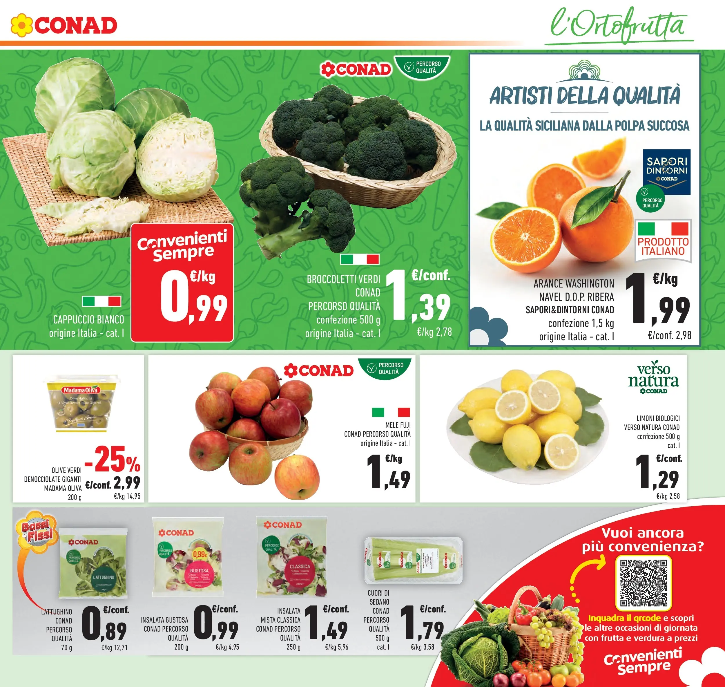 Volantino Conad dal 14/01/2026 > Anteprima | Pagina: 21 | Prodotti: Mele, Frutta, Olive, Broccoli