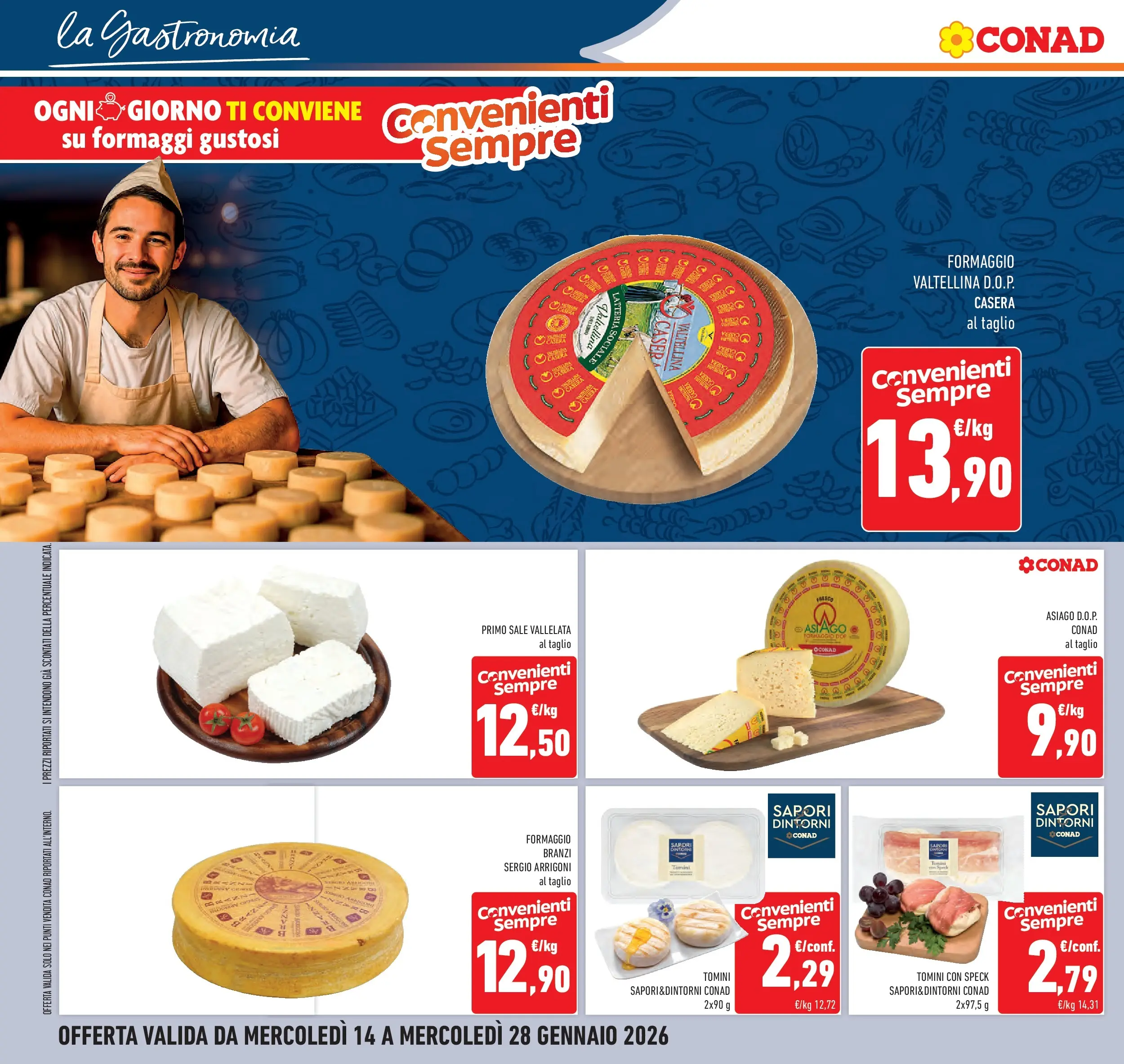 Volantino Conad dal 14/01/2026 > Anteprima | Pagina: 24 | Prodotti: Speck, Sale, Formaggio