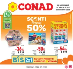 Anteprima del volantino Conad - Sconti fino al 50% valido a partire dal 12.01.2026