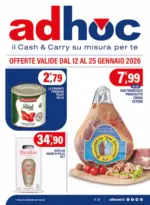 Adhoc Offerte valide dal 12 al 25 gennaio - al 25.01.2026
