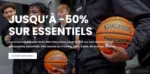 Spalding Jusqu'&agrave; -50% sur essentiels - au 03.02.2026