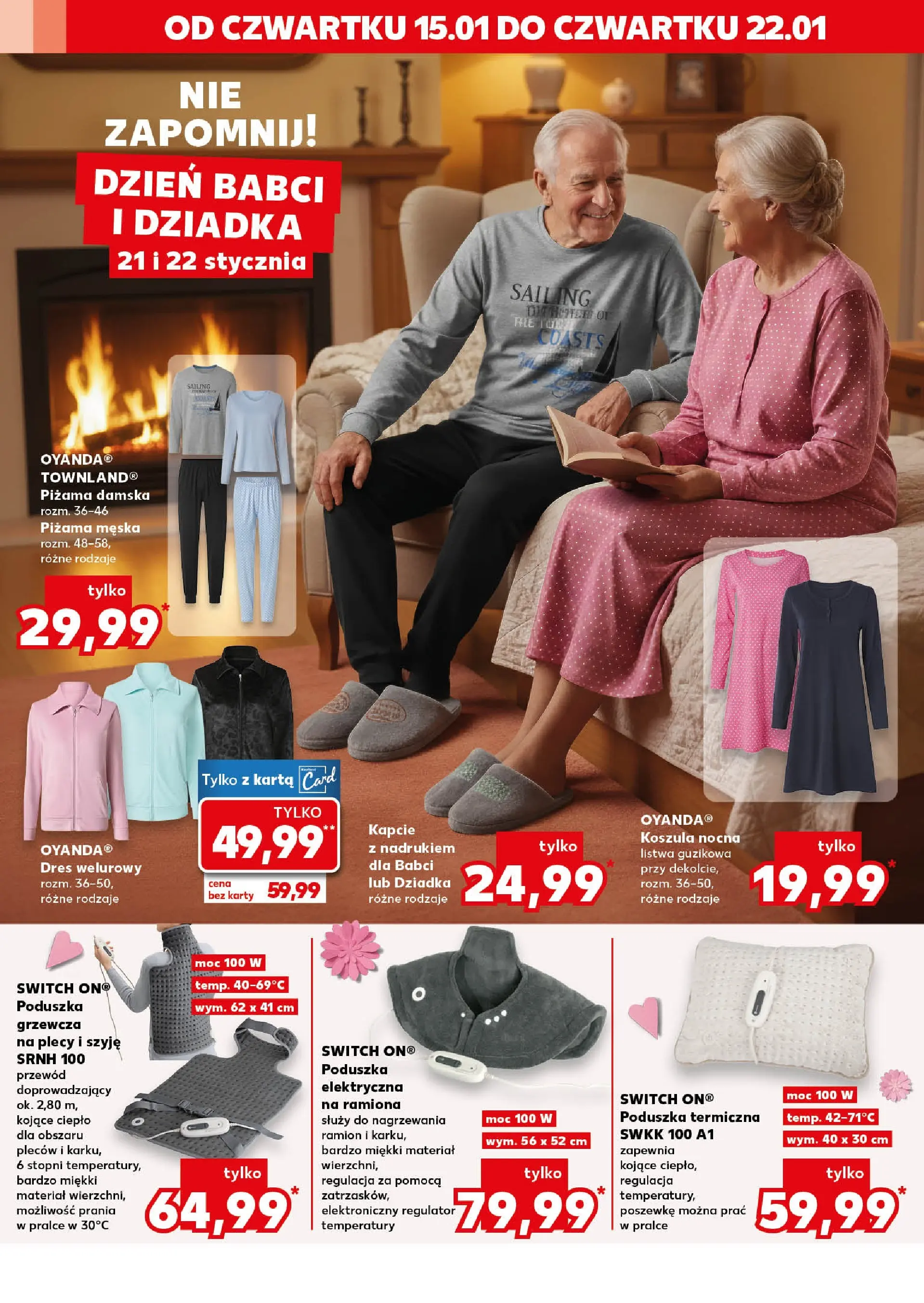 Kaufland gazetka - Mega okazje od 15.01.2026 - od jutra PDF | Strona: 10 | Produkty: Koszula, Piżama, Kapcie, Poduszka