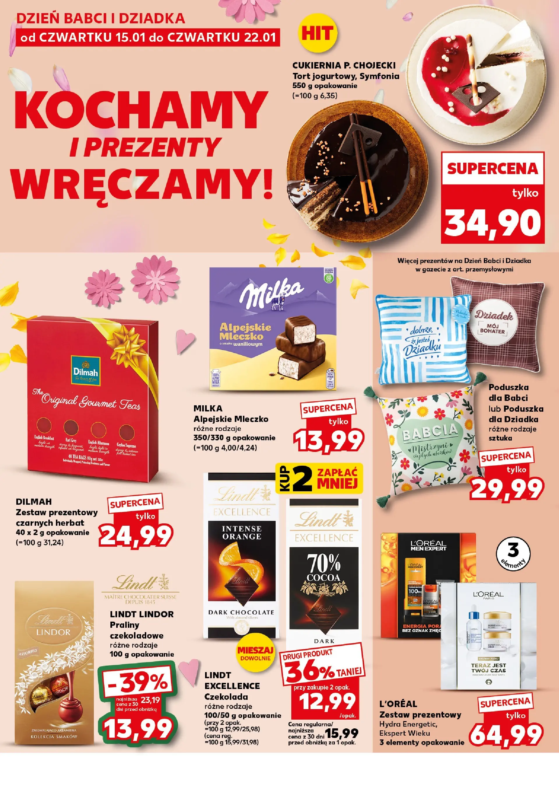 Kaufland gazetka - Mega okazje od 15.01.2026 - od jutra PDF | Strona: 12 | Produkty: Praliny, Por, Poduszka, Milka