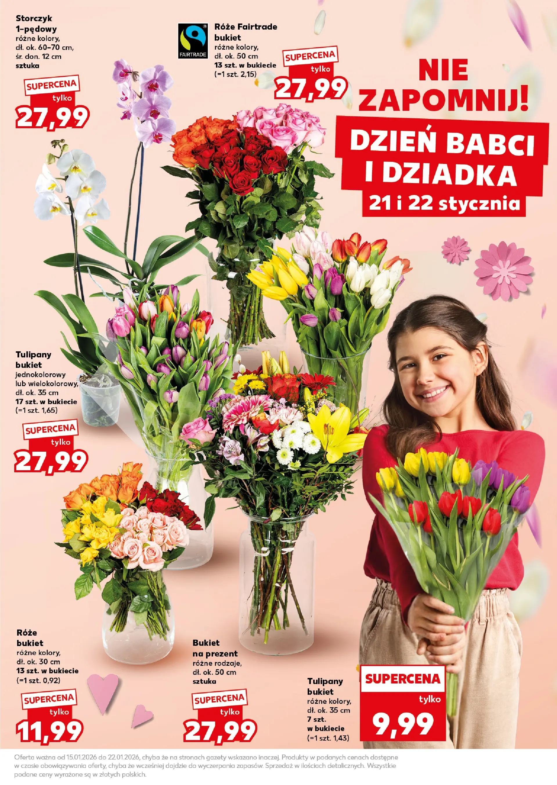 Kaufland gazetka - Mega okazje od 15.01.2026 - od jutra PDF | Strona: 15 | Produkty: Storczyk, Tulipany